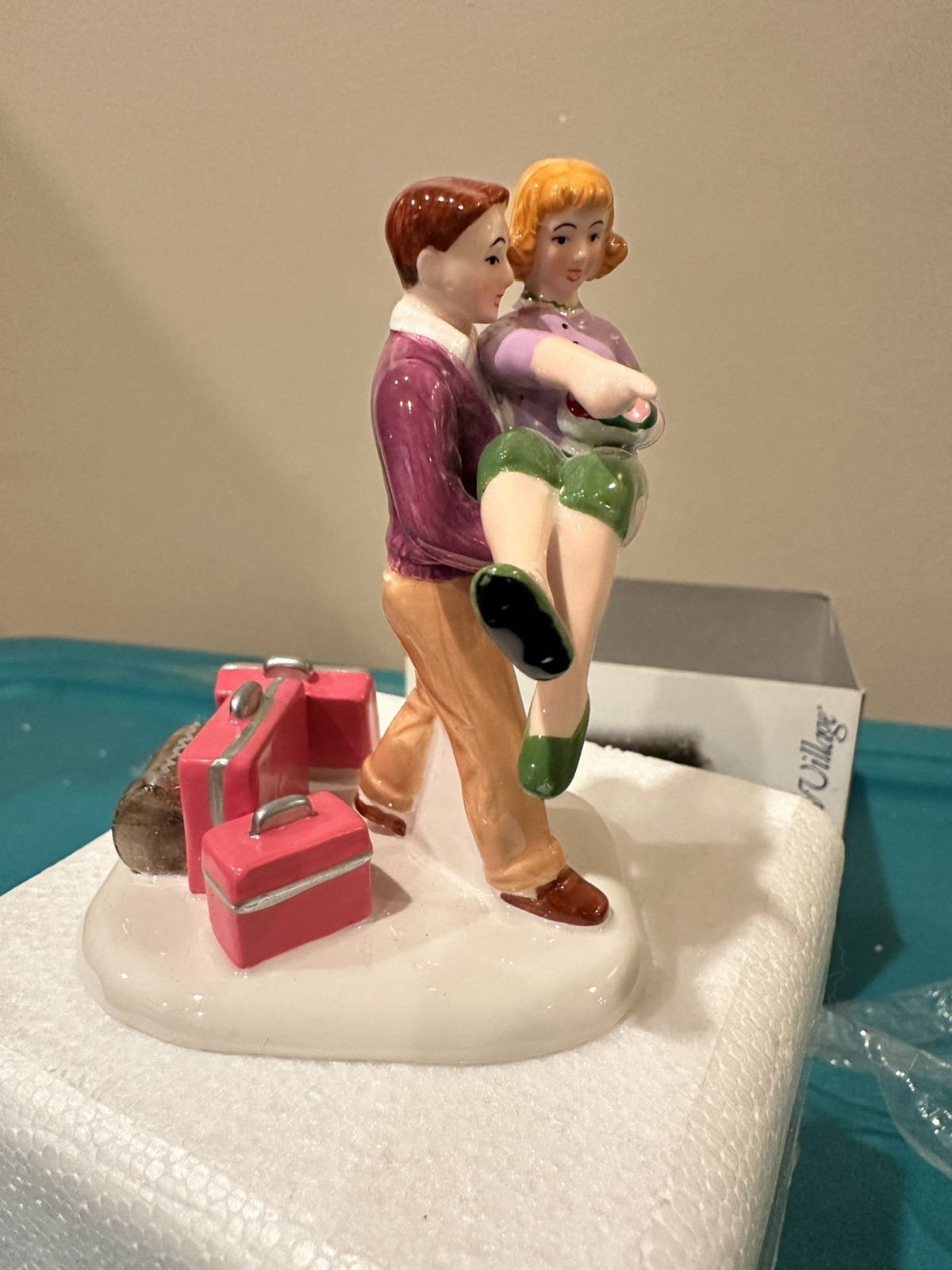 Dept 56 The Original Snow Village Over The Threshold ! Wedding Rare Christmas