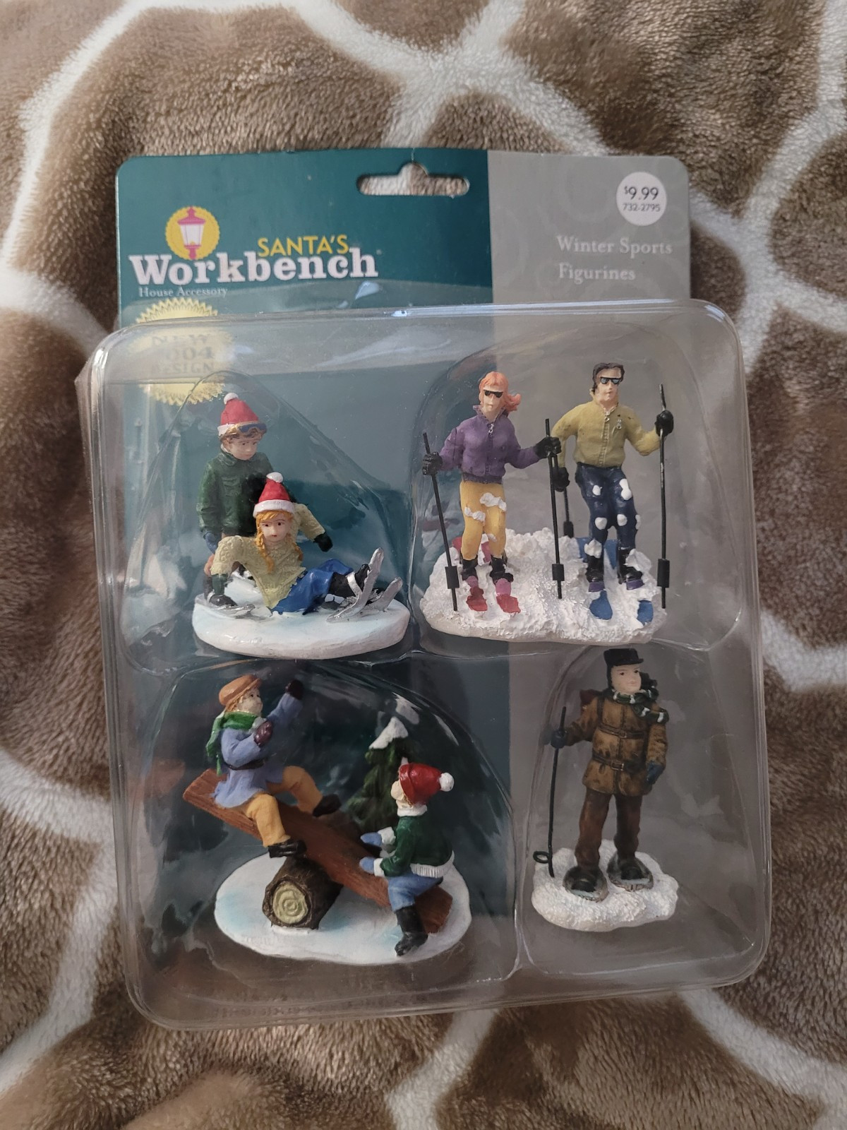 Vtg Santa’s Workbench Accessories Winter Sports Holiday Village RARE NEW