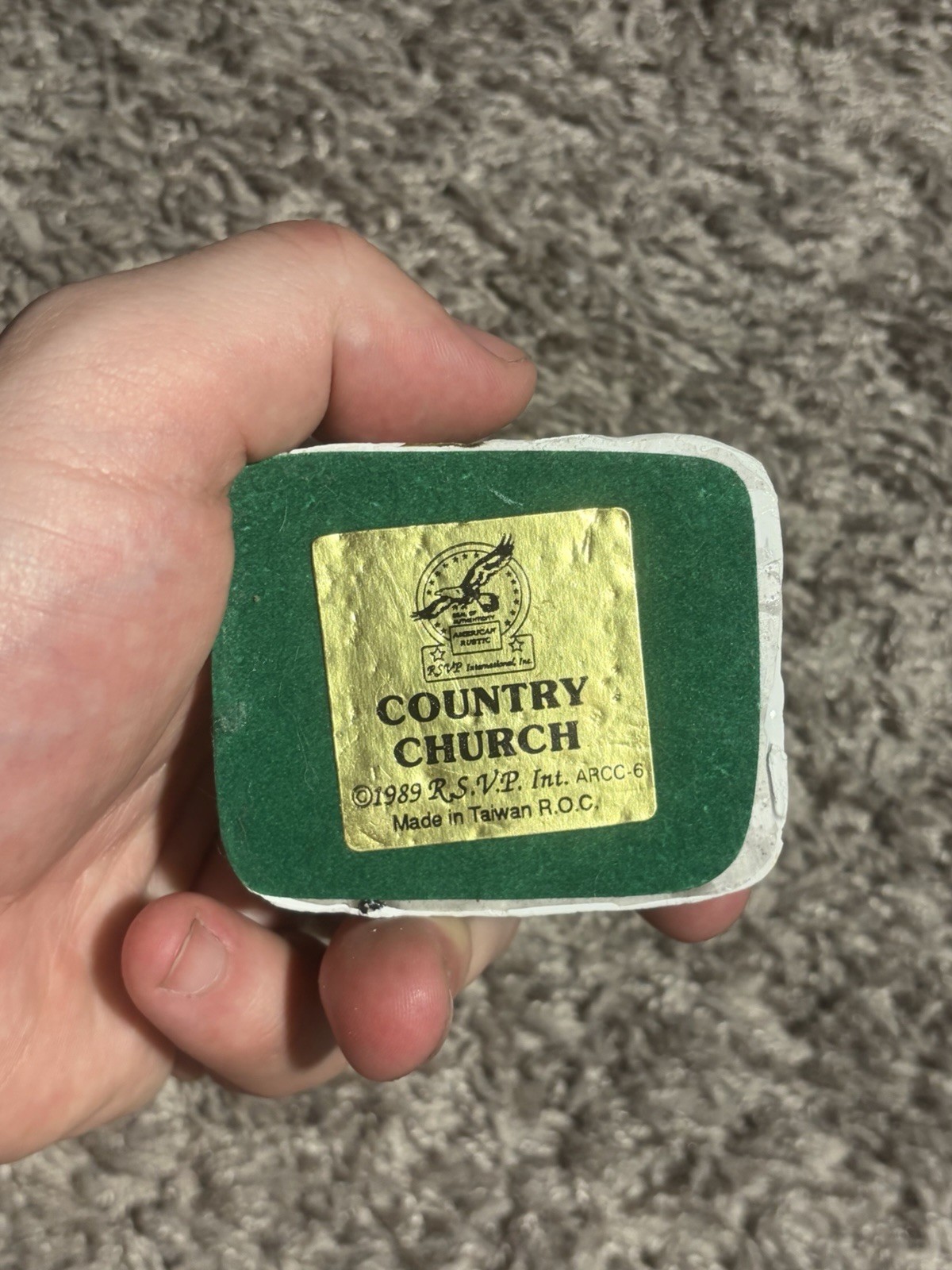 Vintage 1989 RSVP American Rustic Country Church Miniature ARCC-6