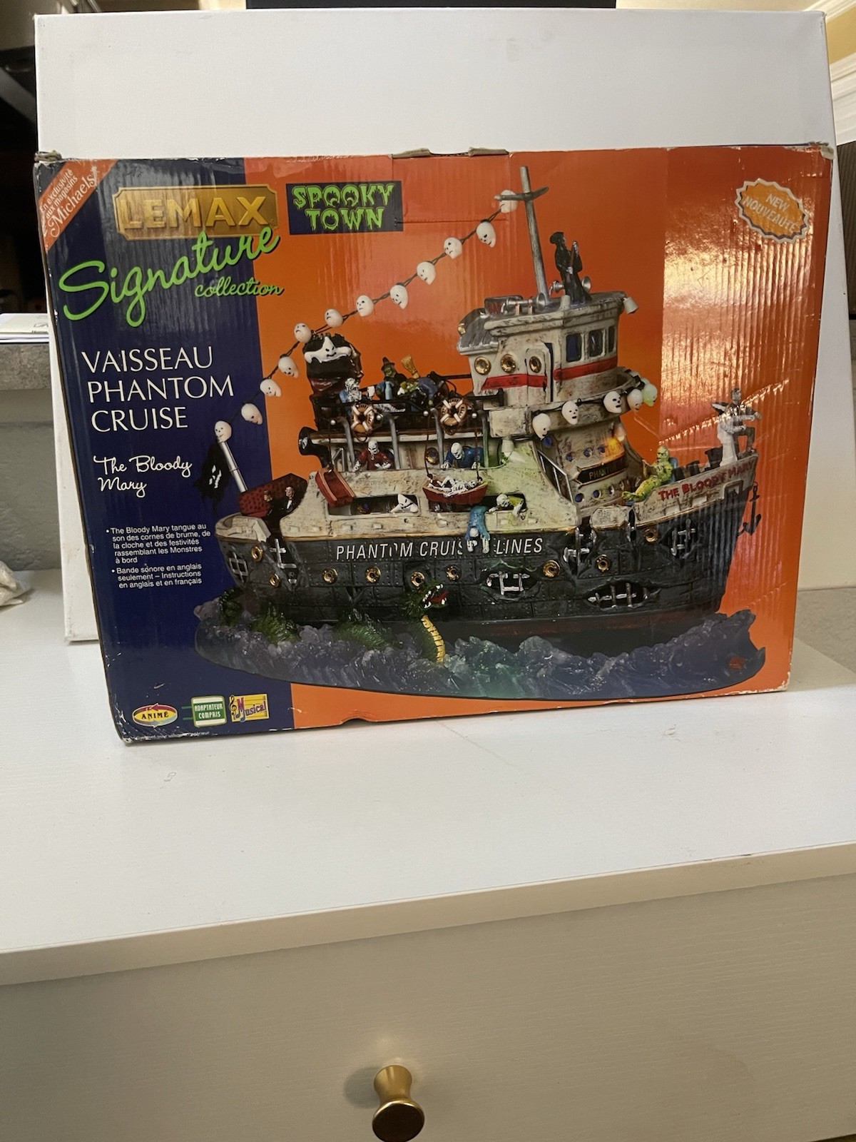 Spooky Town Lemax “The Bloody Mary” “Phantom Cruise Ship” NEW in Open BOX