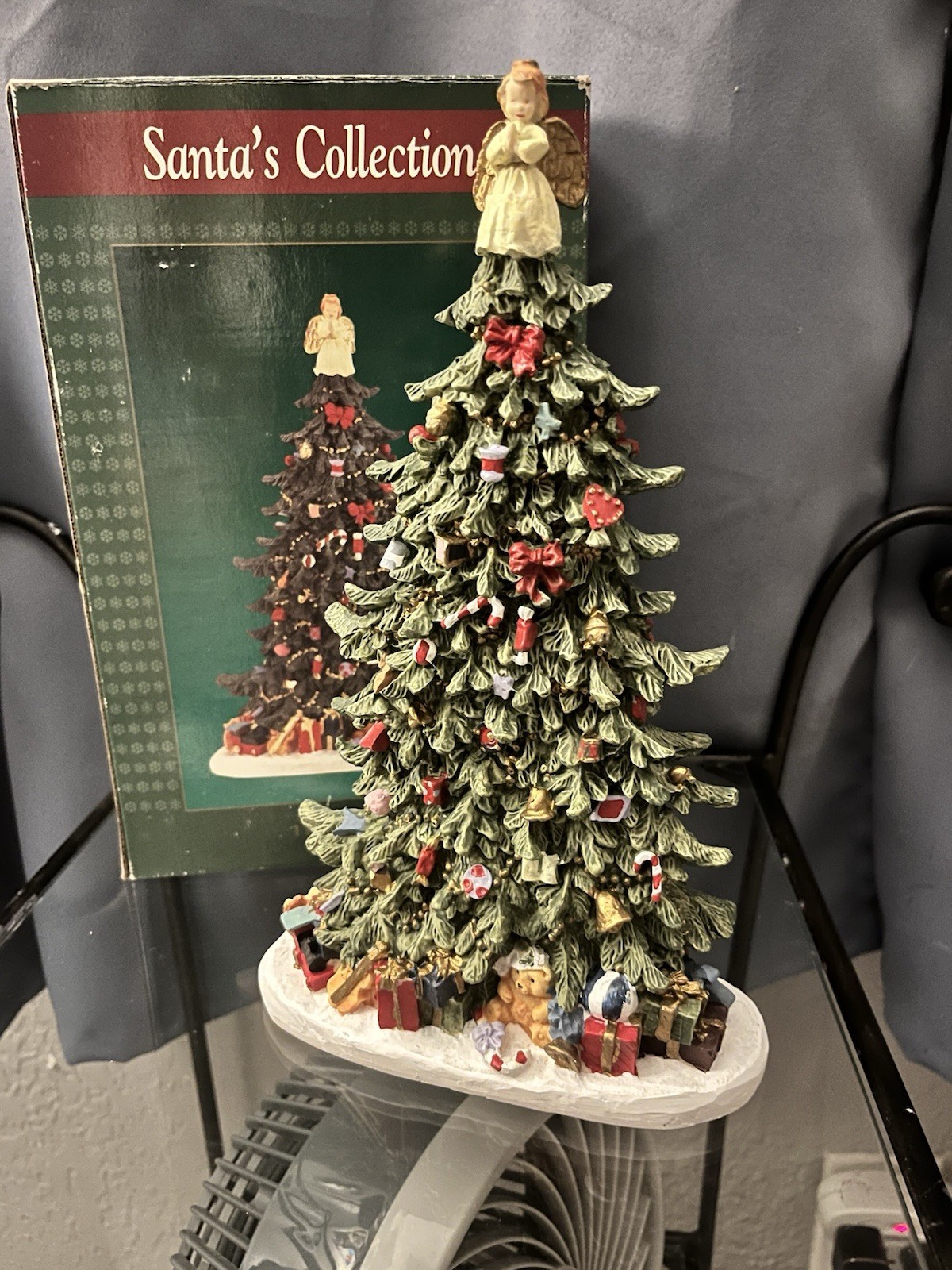 1994 Santa’s House Christmas Collection Christmas Tree Cold Cast Figurine NIB