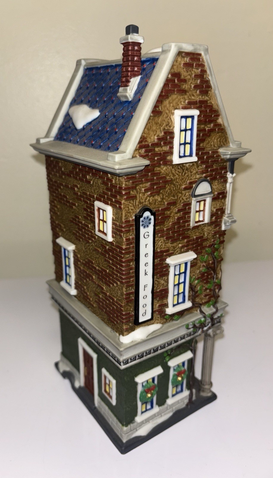 Dept 56 Garden of Santorini Christmas in the City Series No Light Or Sign READ