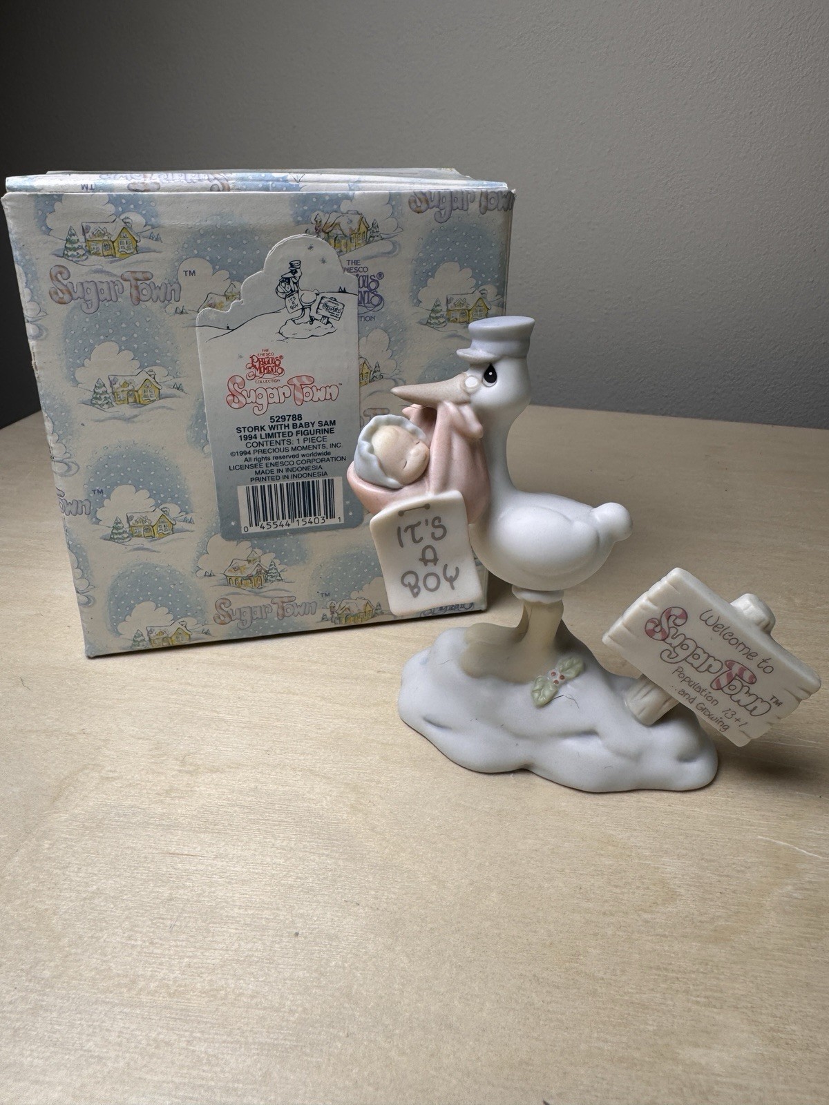 Precious Moments Sugar Town 5 Pc Lot Dr.’s Office w/Boxes Nightlight 1994 VTG