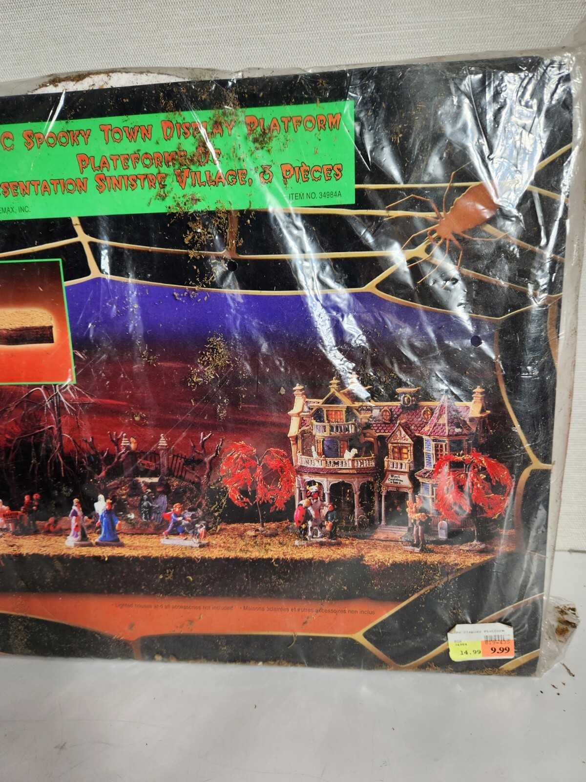 Lemax Spooky Town 3 Piece Display Platform Halloween Landscape Accents Foam New