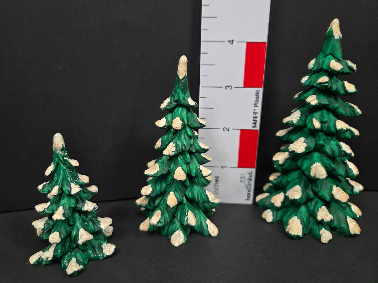 Home Towne Express 3 Piece Green Trees Set 1999 by JC Penny NEW IN BOX