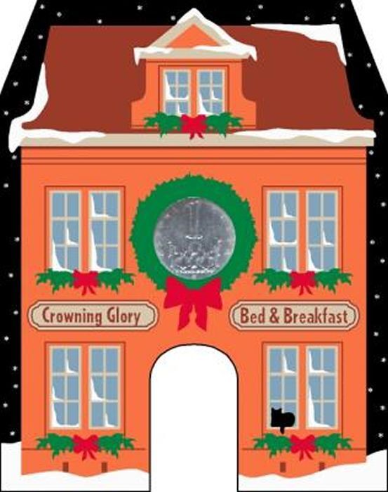 Cat’s Meow Village North Pole Crowning Glory Bed Breakfast #14-921 NEW SHIP DISC