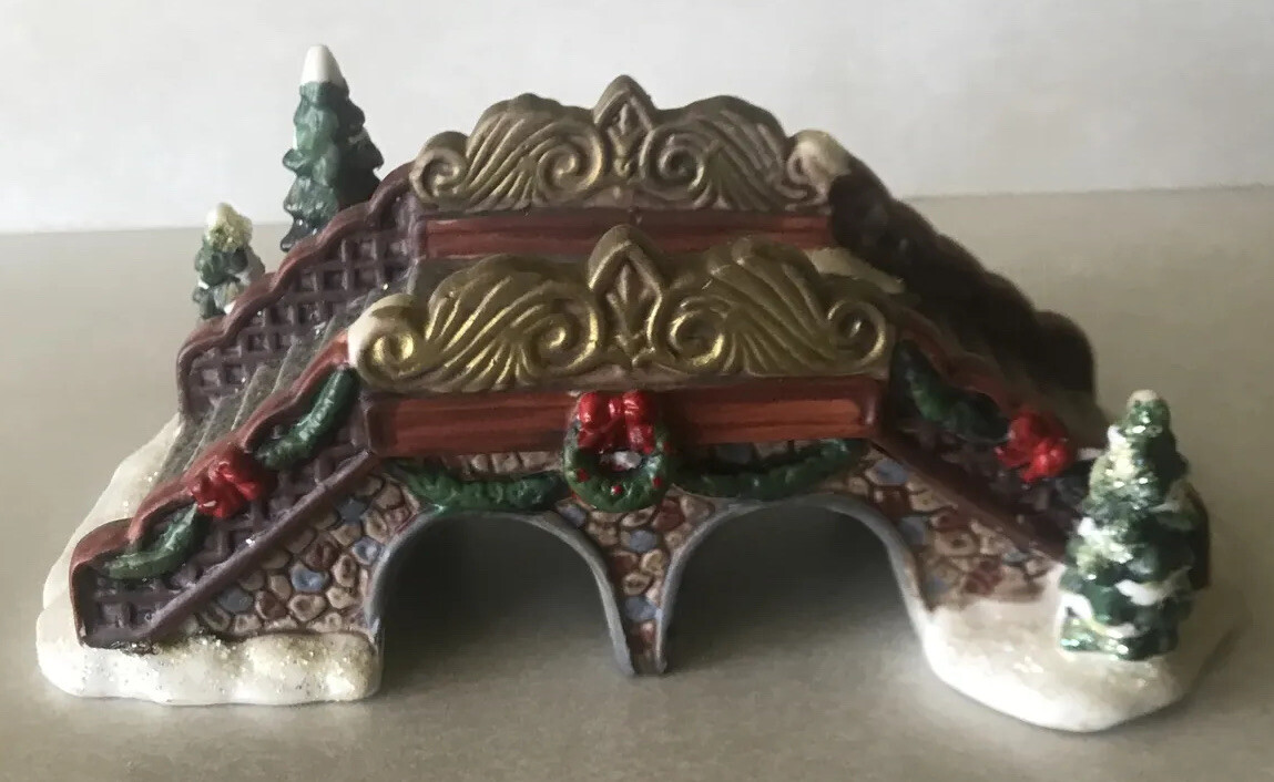Winter Valley Villages Porcelain Stepped Bridge Accessory