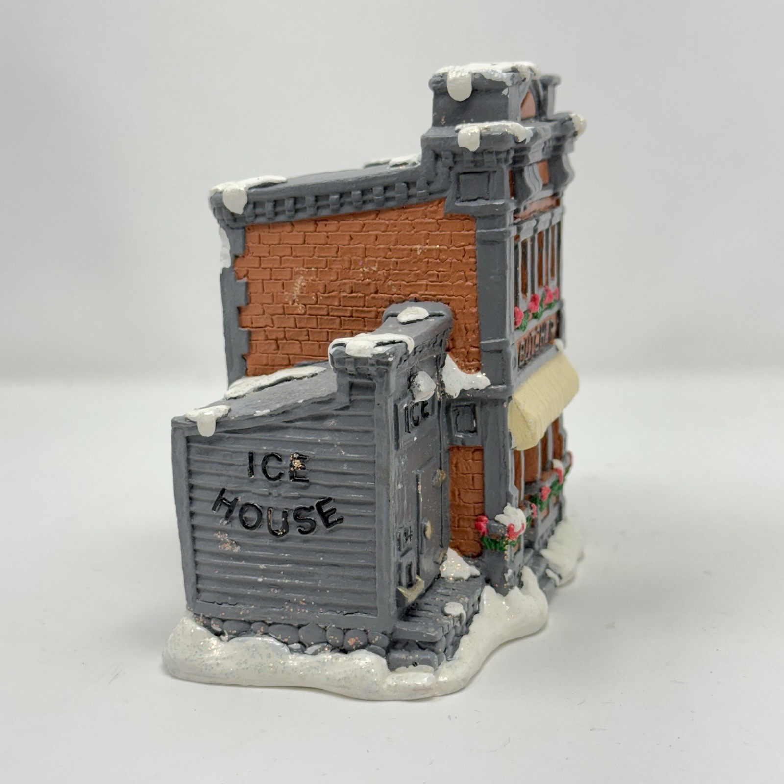 California Creations Victorian Snow Village Buildings – Butcher & Ice House
