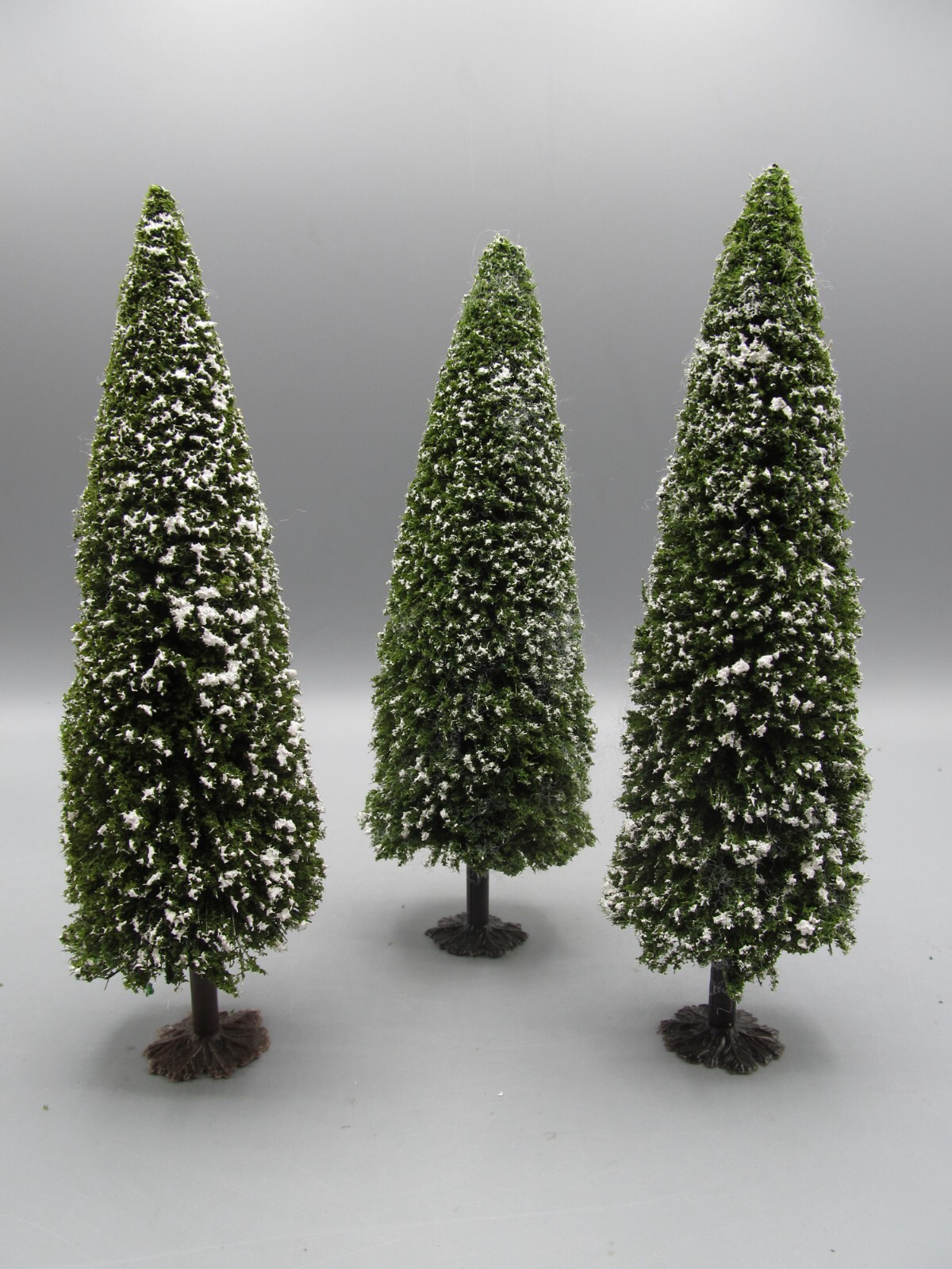 Set Of 3 Christmas Village Snowy Juniper Trees 7.5″ Celebrate It Christmas Time