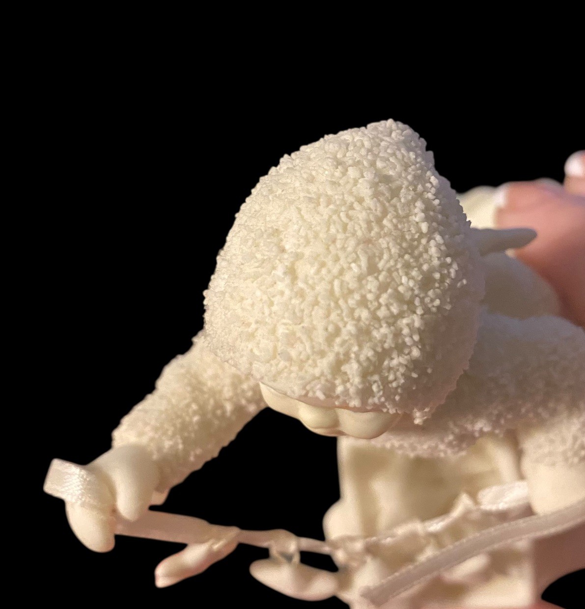 Dept 56 Snow Babies Stringing Fallen Stars Figurine Made In Taiwan In Box