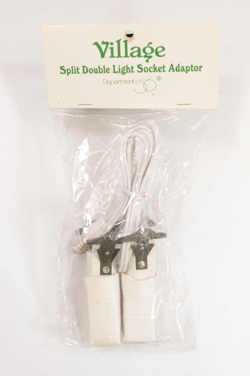 Department 56 Dickens Village Split Double Light Socket Adapter Double Lights