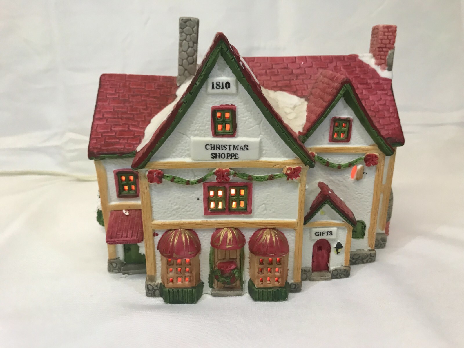 VTG Retired 1993 Lemax, Caldor Share the Joy “Christmas Shoppe” 35073 Lighted