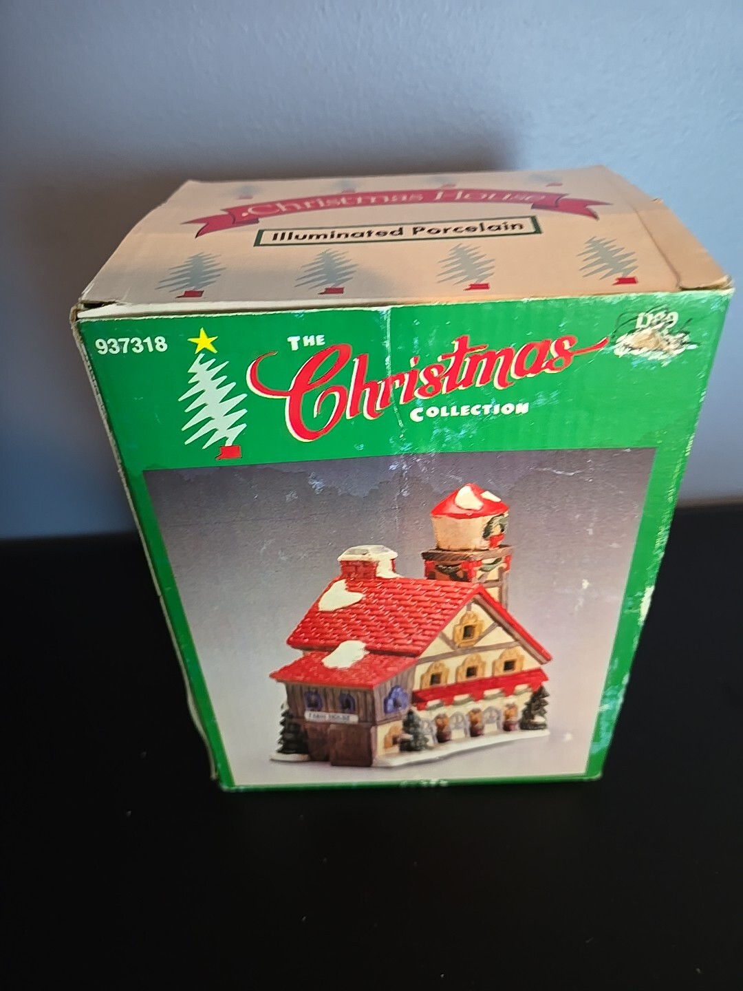 Vintage Christmas Village House Light “Farm House”
