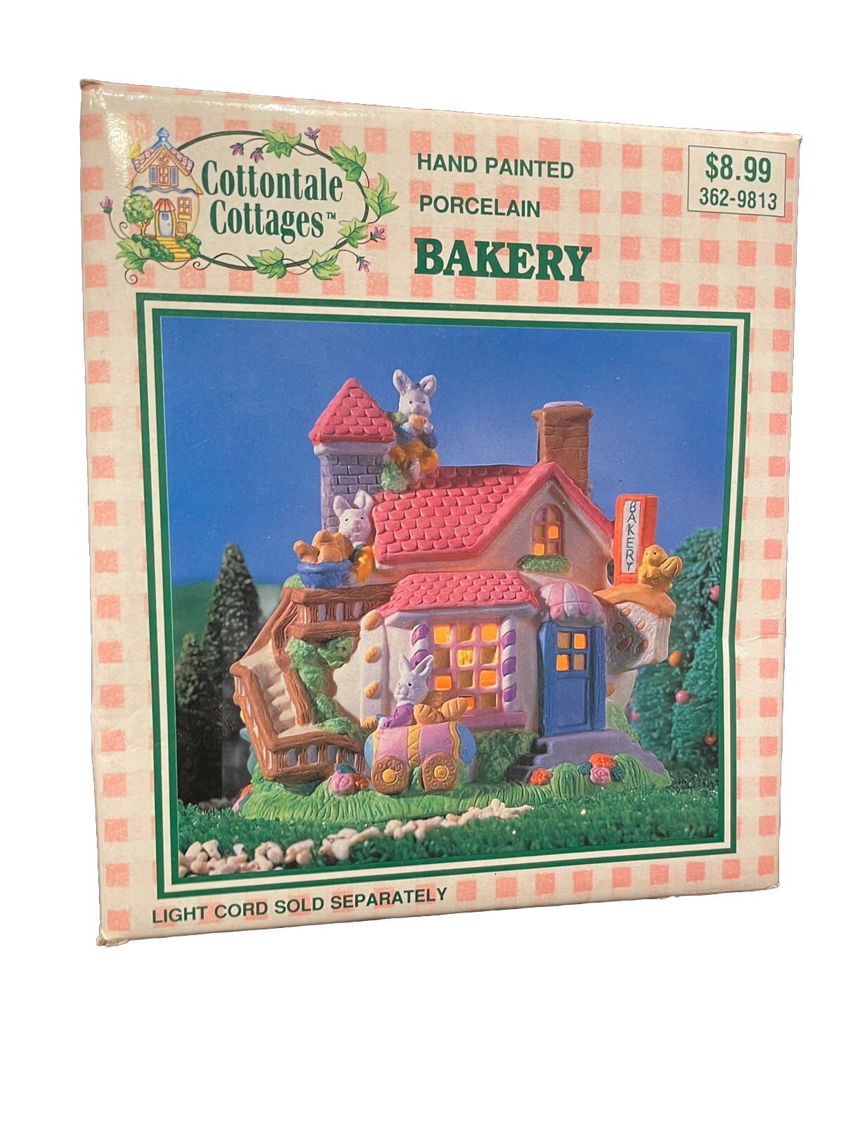 Cottontale Cottages “Bakery” Easter Village Ceramic Vintage 1997 Bunnies
