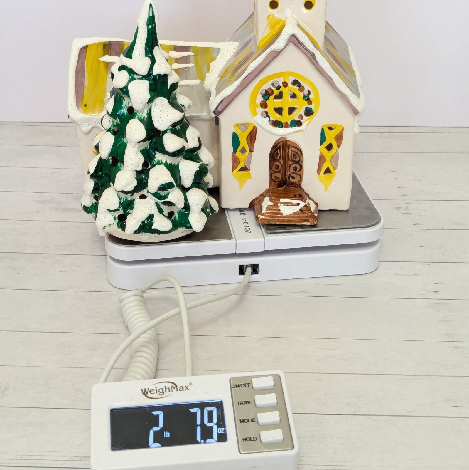 Dept 56 Original 1976 Steepled Church Snow Village 10″ Lighted Building RARE