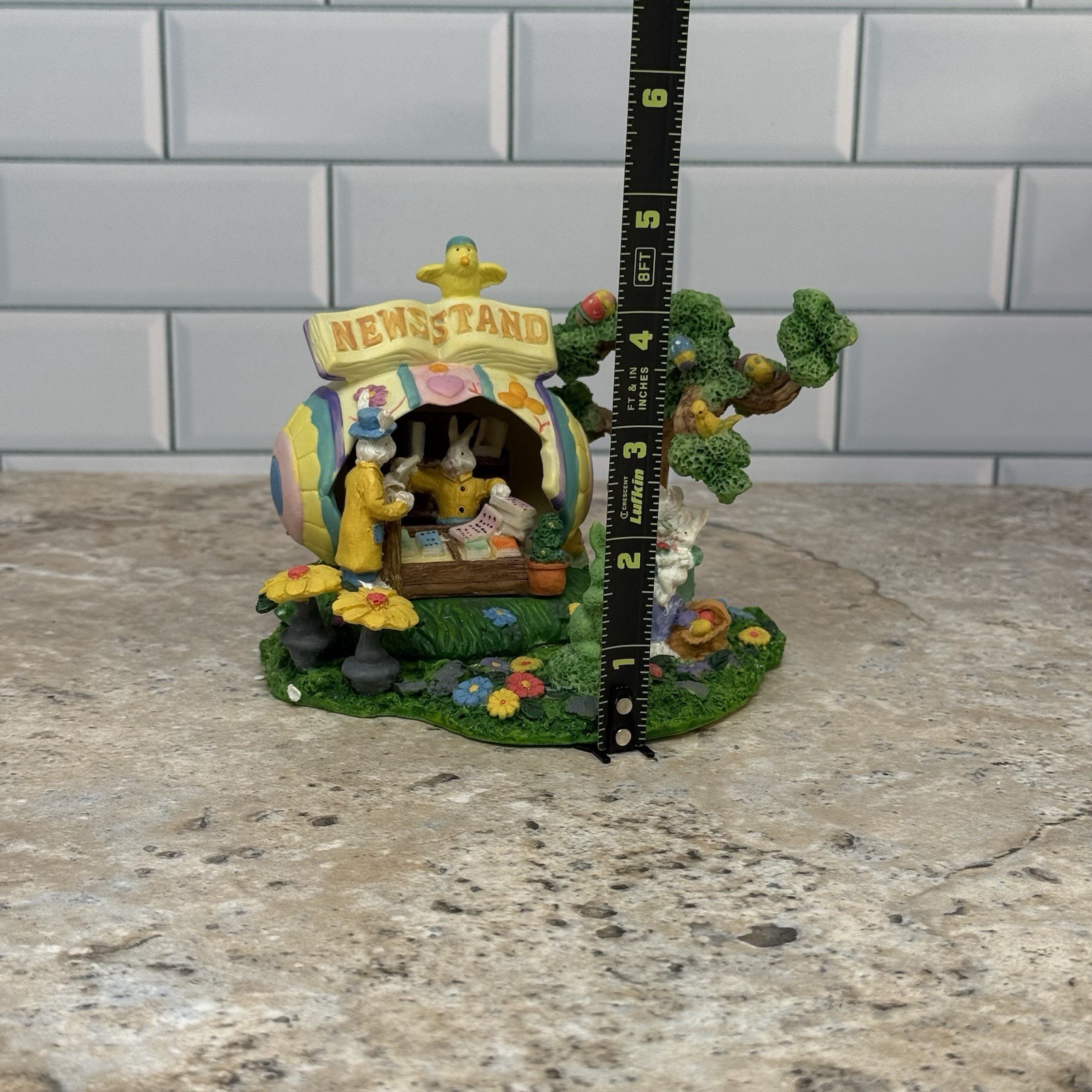 Cottontale Cottages Easter Village Piece “News Stand”- Rare – VTG 1999