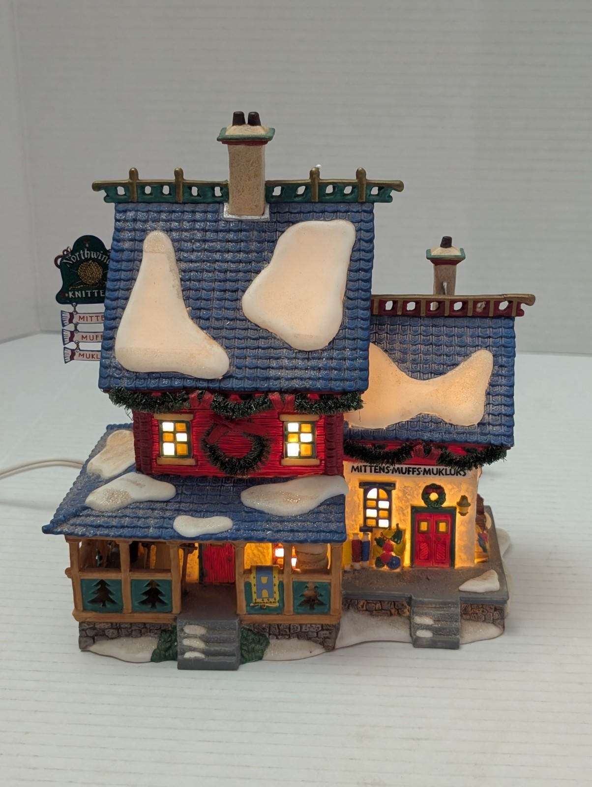 READ Department 56 North Pole Series “Northwind Knitters” Missing 1 PC