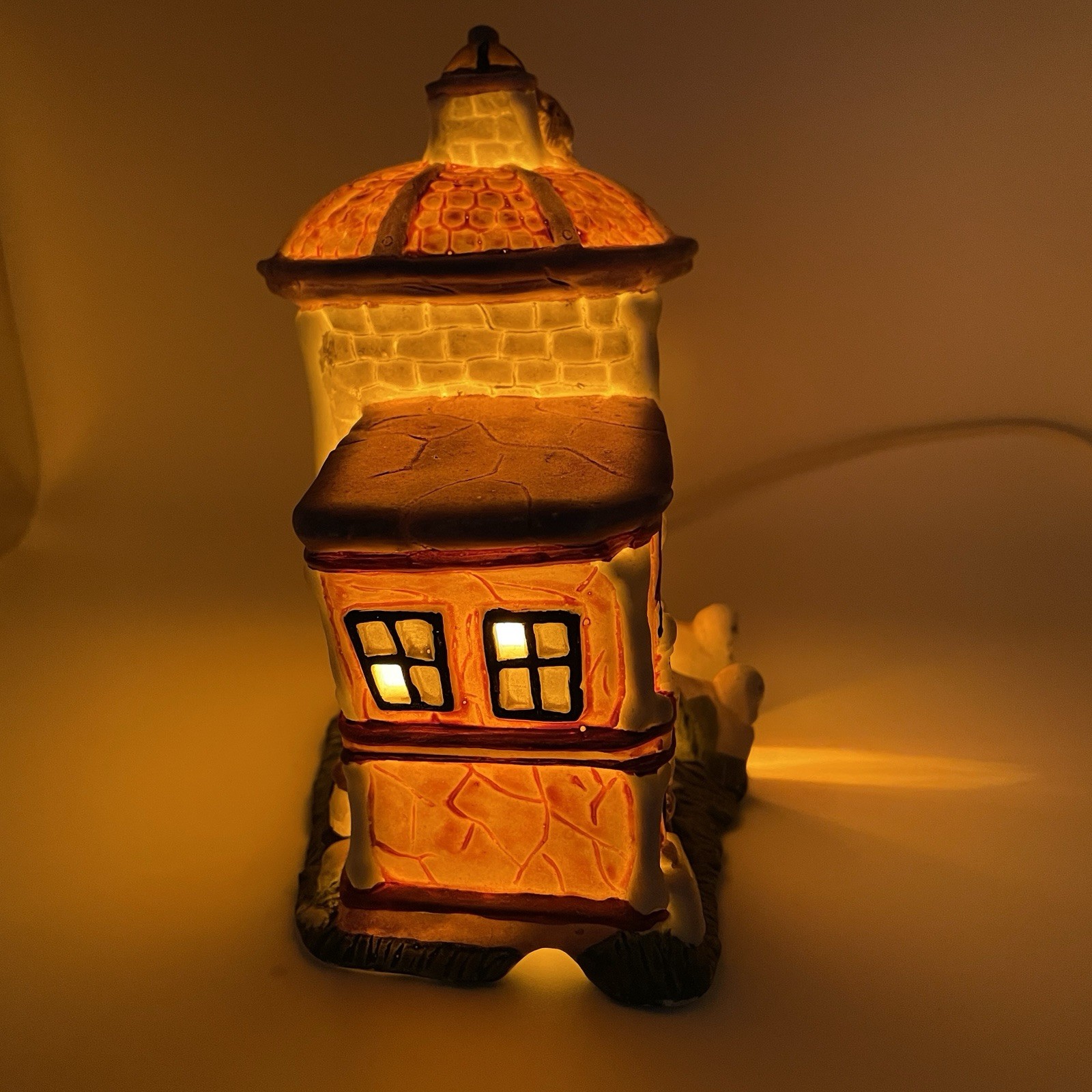 Porcelain Halloween Haunted Hospital Lighted Works