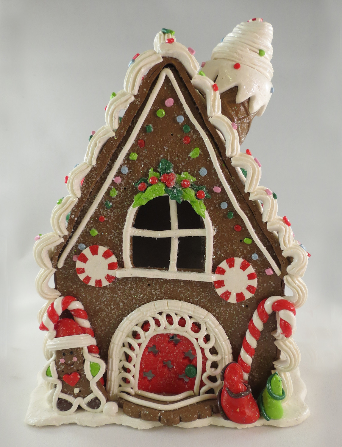 Gingerbread Look House Christmas Holiday Indoor Home Decor