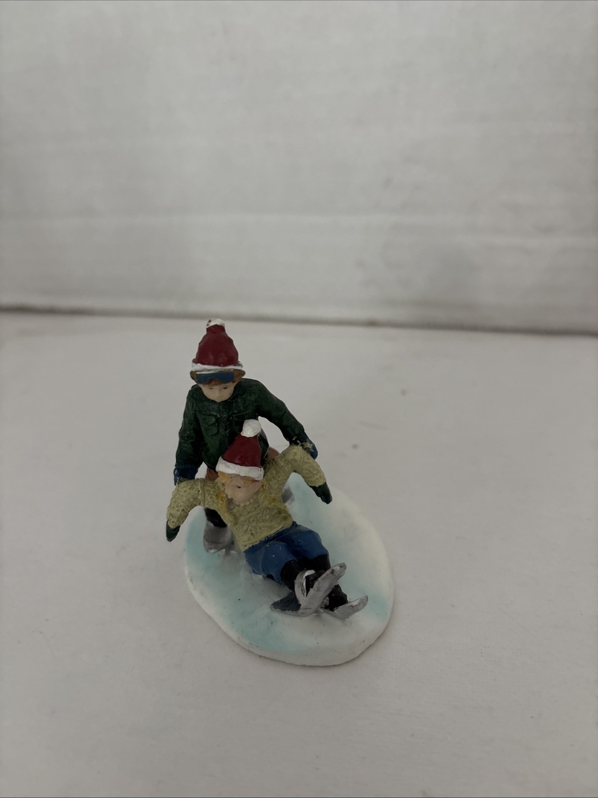 4 Santa’s Workbench 2004 Winter Sports Figurines Teeter Totter Skiing Snowshoe