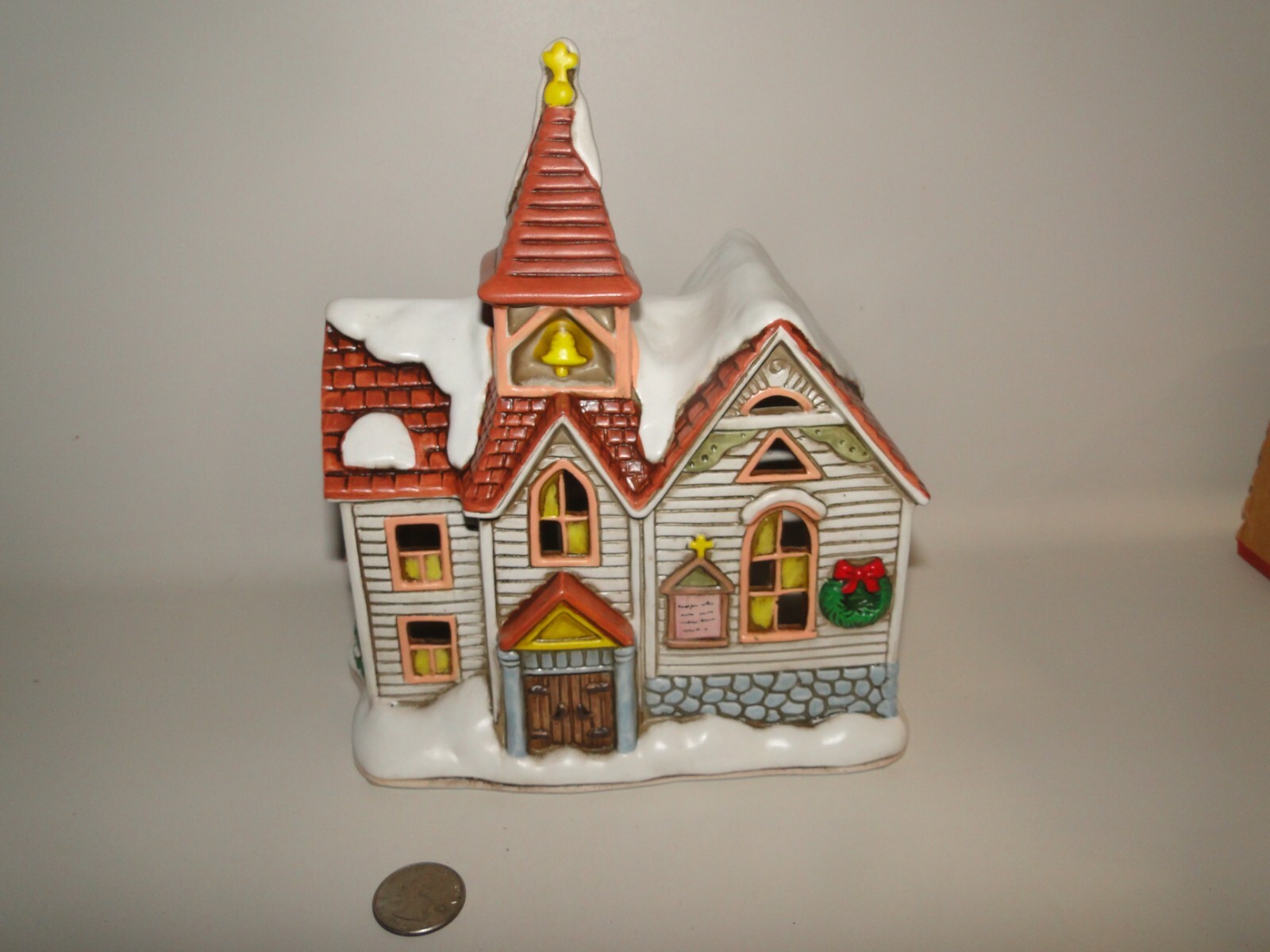 Lefton Ccolonial Vvillage, Church 1987 #06334, Byron Wood, NO BOX