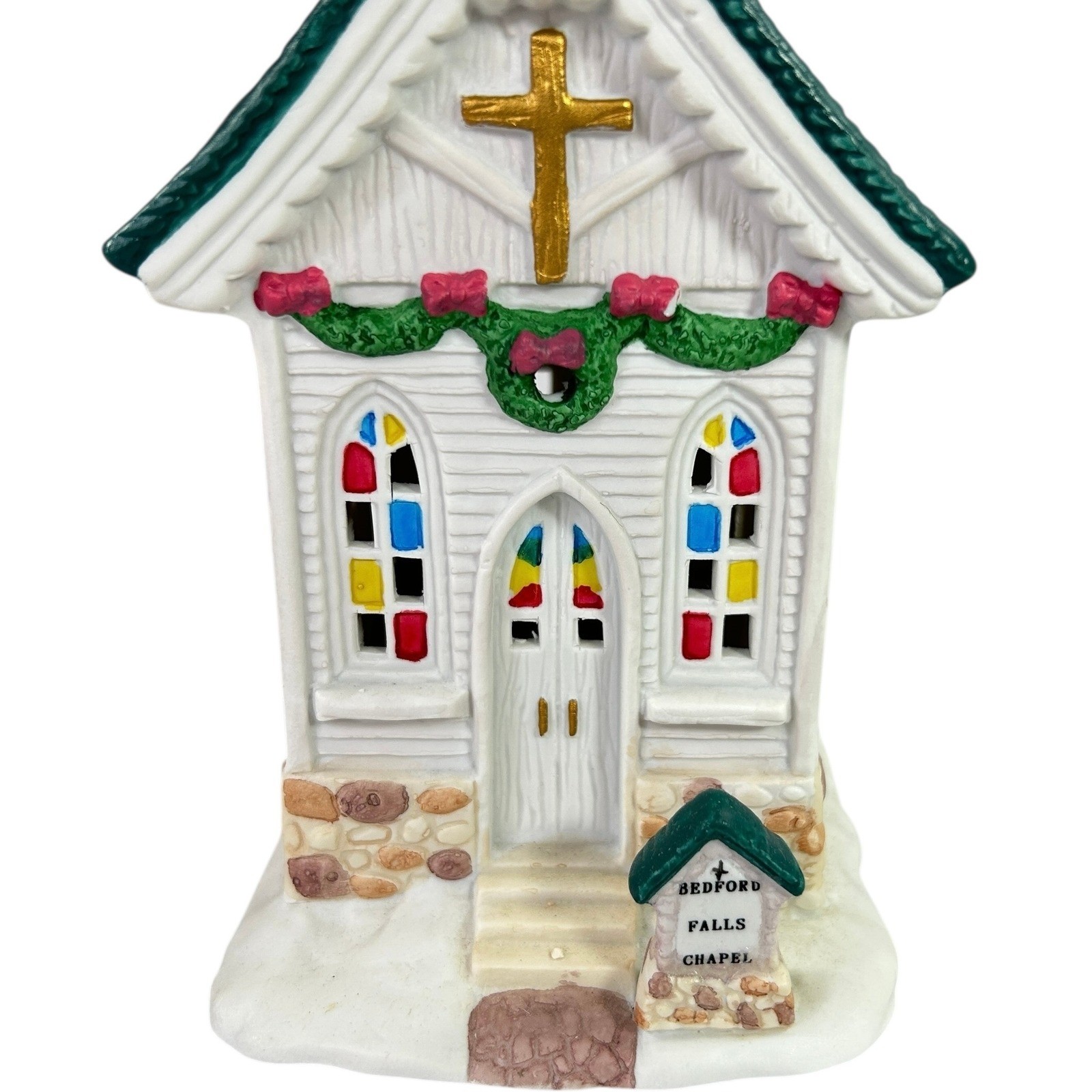 A Wonderful Holiday The Bedford Falls Chapel 1993 It’s A Wonderful Life Box COA