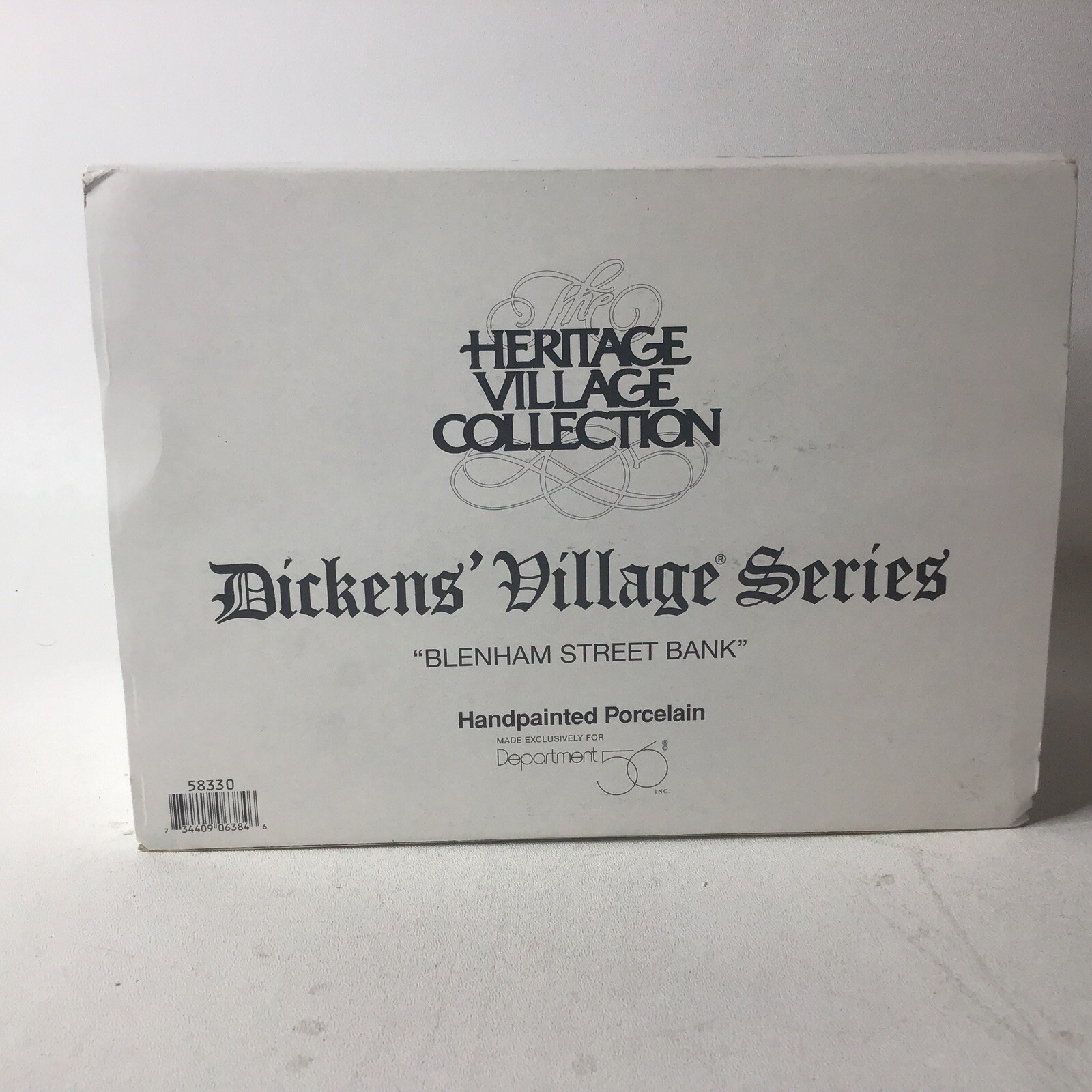 Dept 56 Heritage Village Dickens Blenham Street Bank Christmas Village 58330
