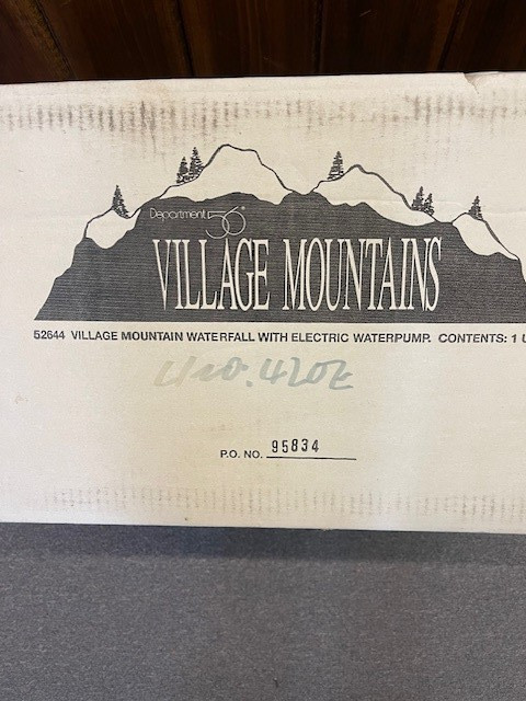 Department 56 Accessories ” Village Mountain Waterfall” #52644 Brand NEW