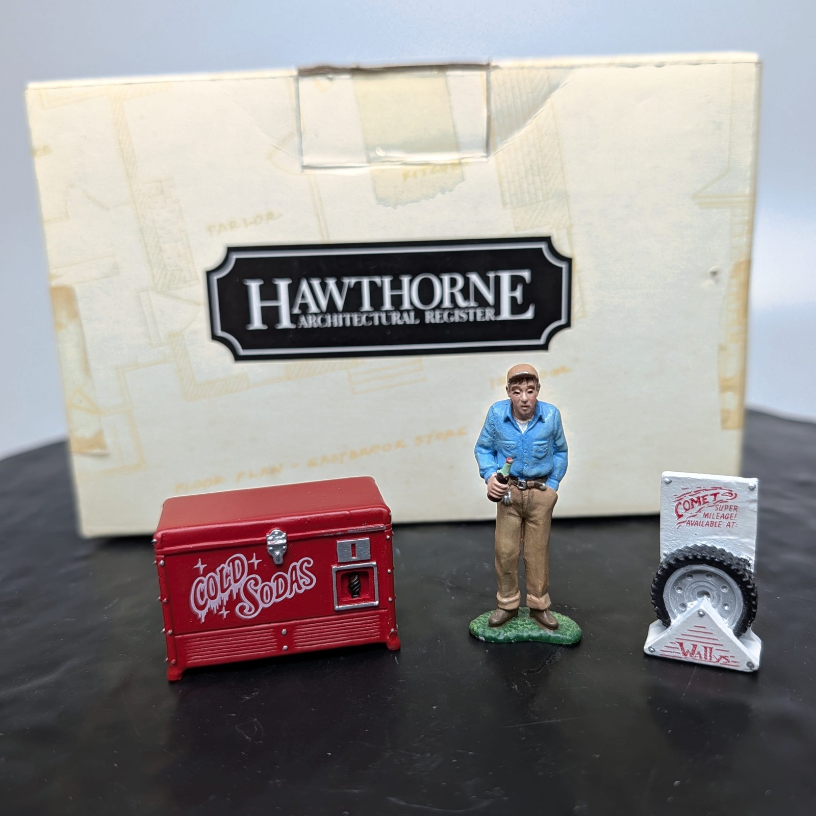 Hawthorne Village Andy Griffith Welcome To Mayberry Gomer At The Station RARE
