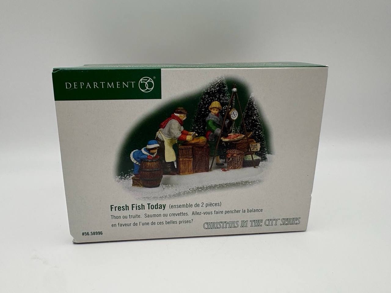 Dept 56 Fresh Fish Today Christmas In City Series 2002 Retired 56.58996