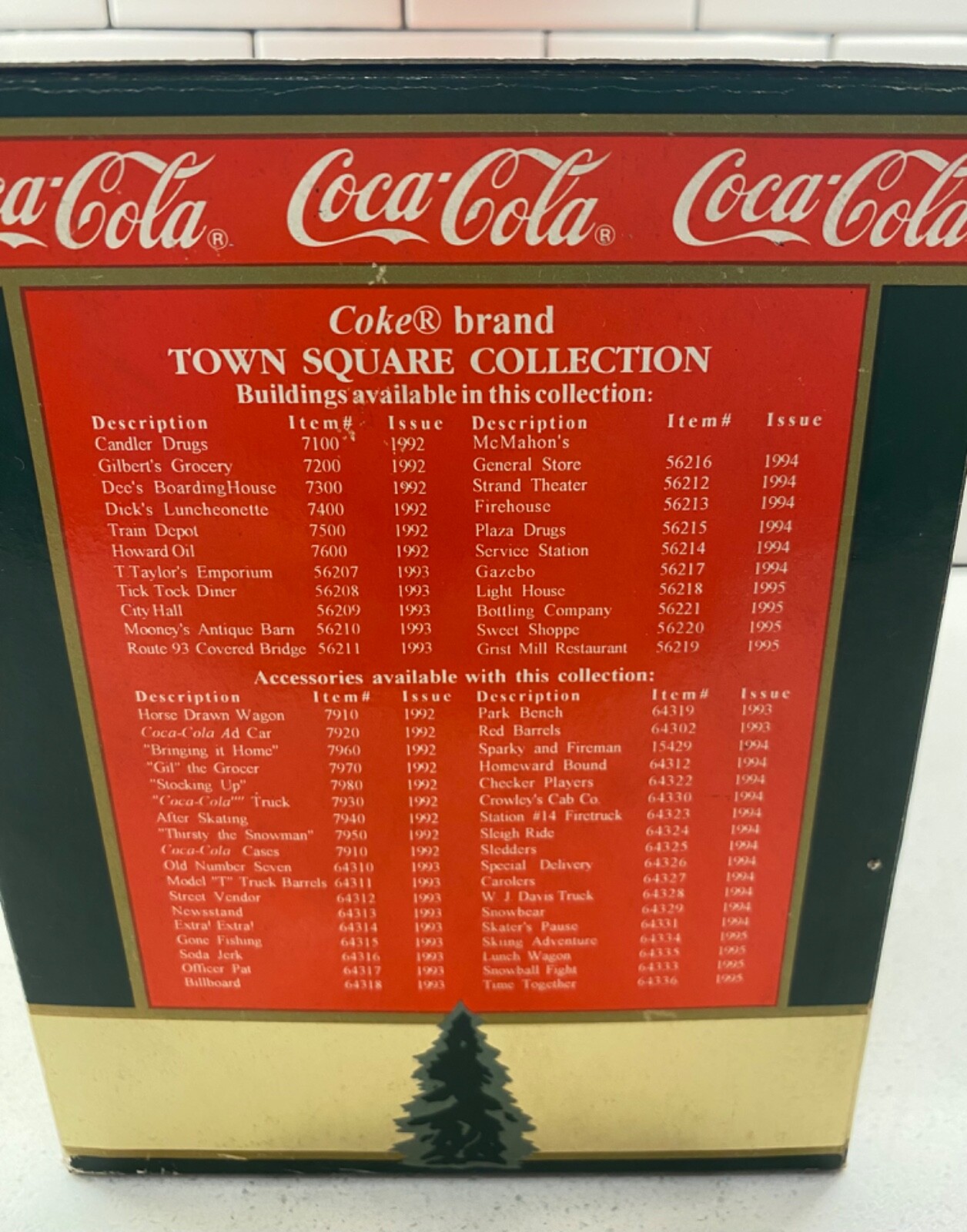 COCA-COLA JENNY’S SWEET SHOPPE TOWN SQUARE COLLECTION CHRISTMAS VILLAGE