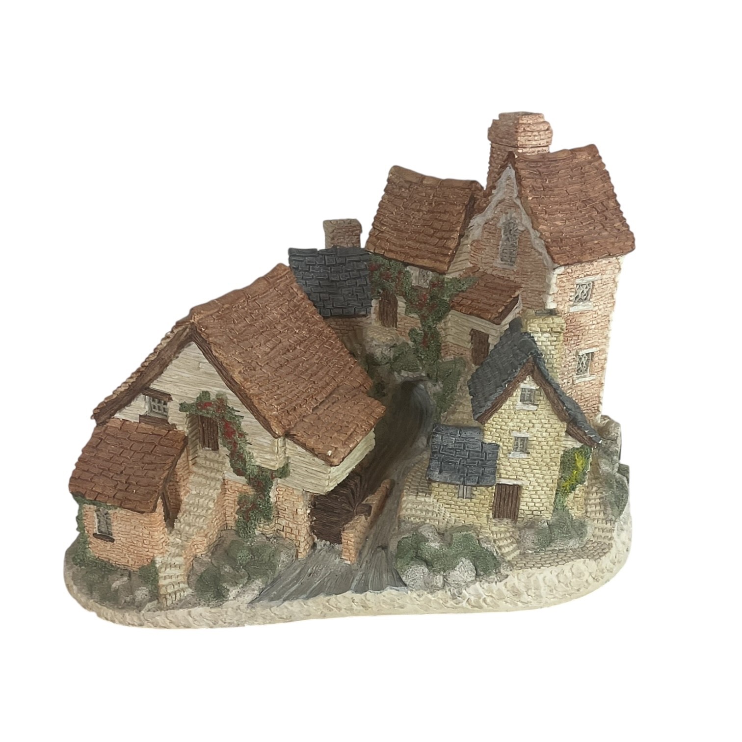 Vintage David Winter Brookside Hamlet 1982 Hand Painted Cottage – Great Britain