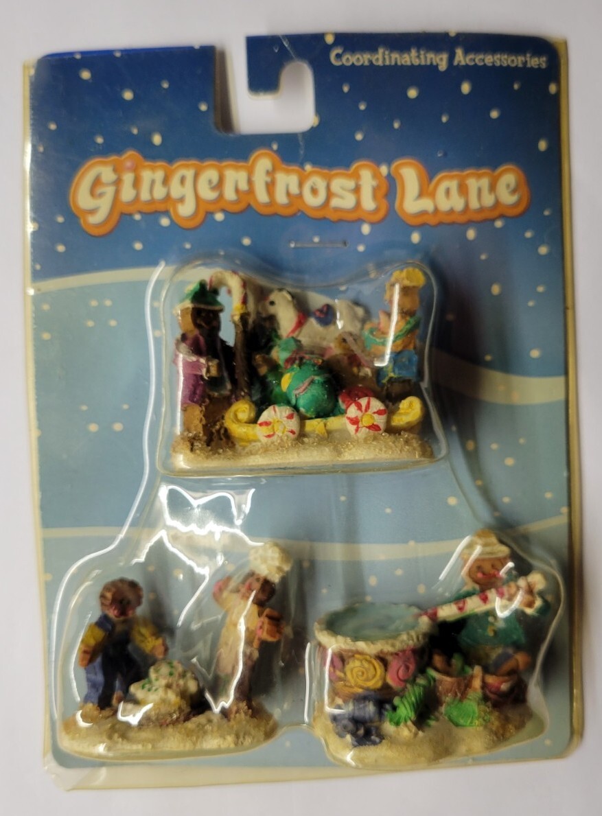 3 Packs of Gingerfrost Lane Village Coordinating Accessories