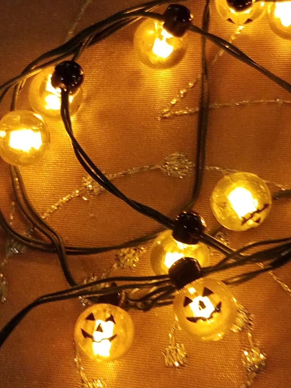 Dept 56 12 LED Light Strand Halloween Village Pumpkin Lights 52700