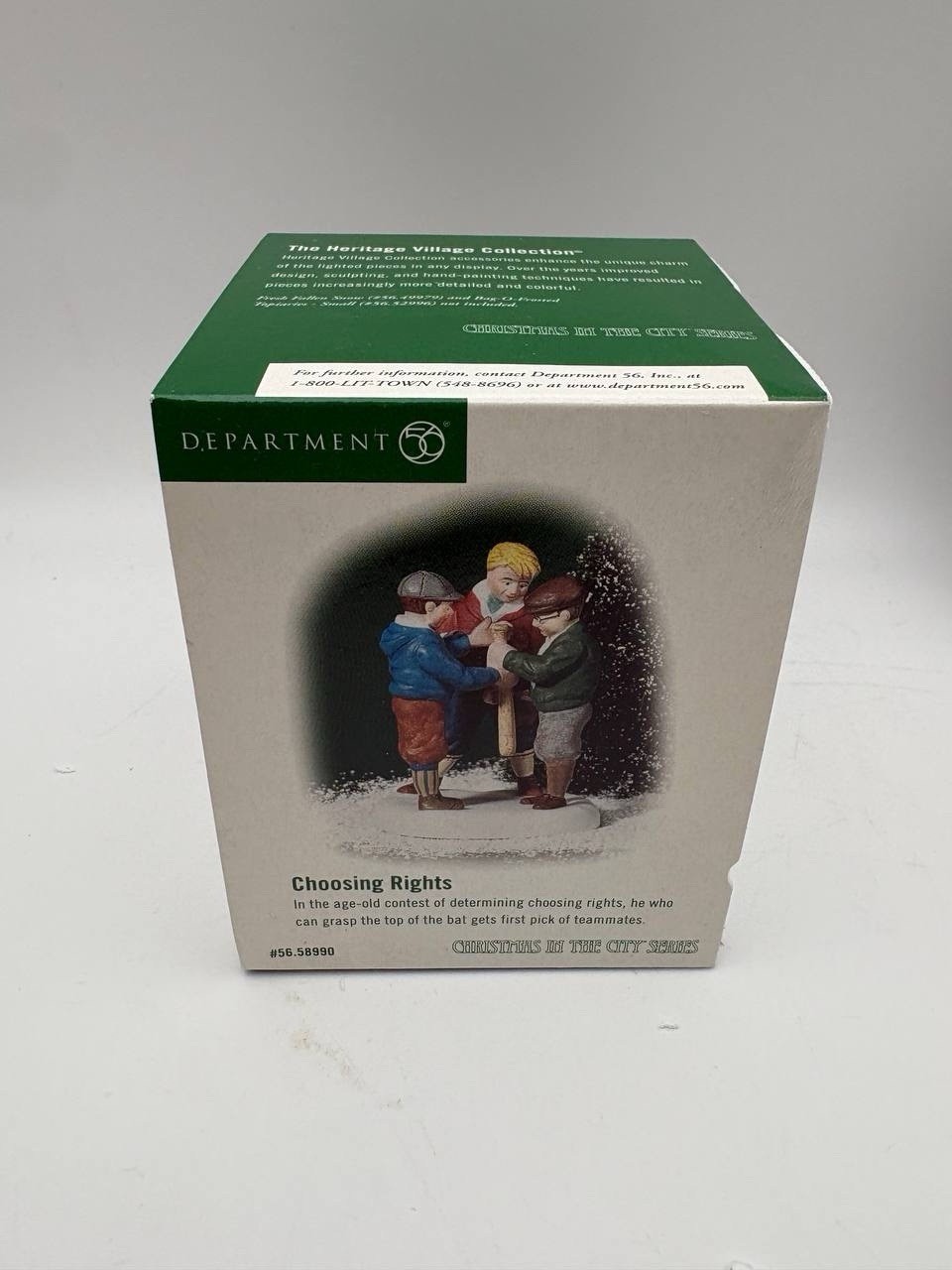 Dept 56 Christmas in the City Series Choosing Rights 58990 56.58990 With Box