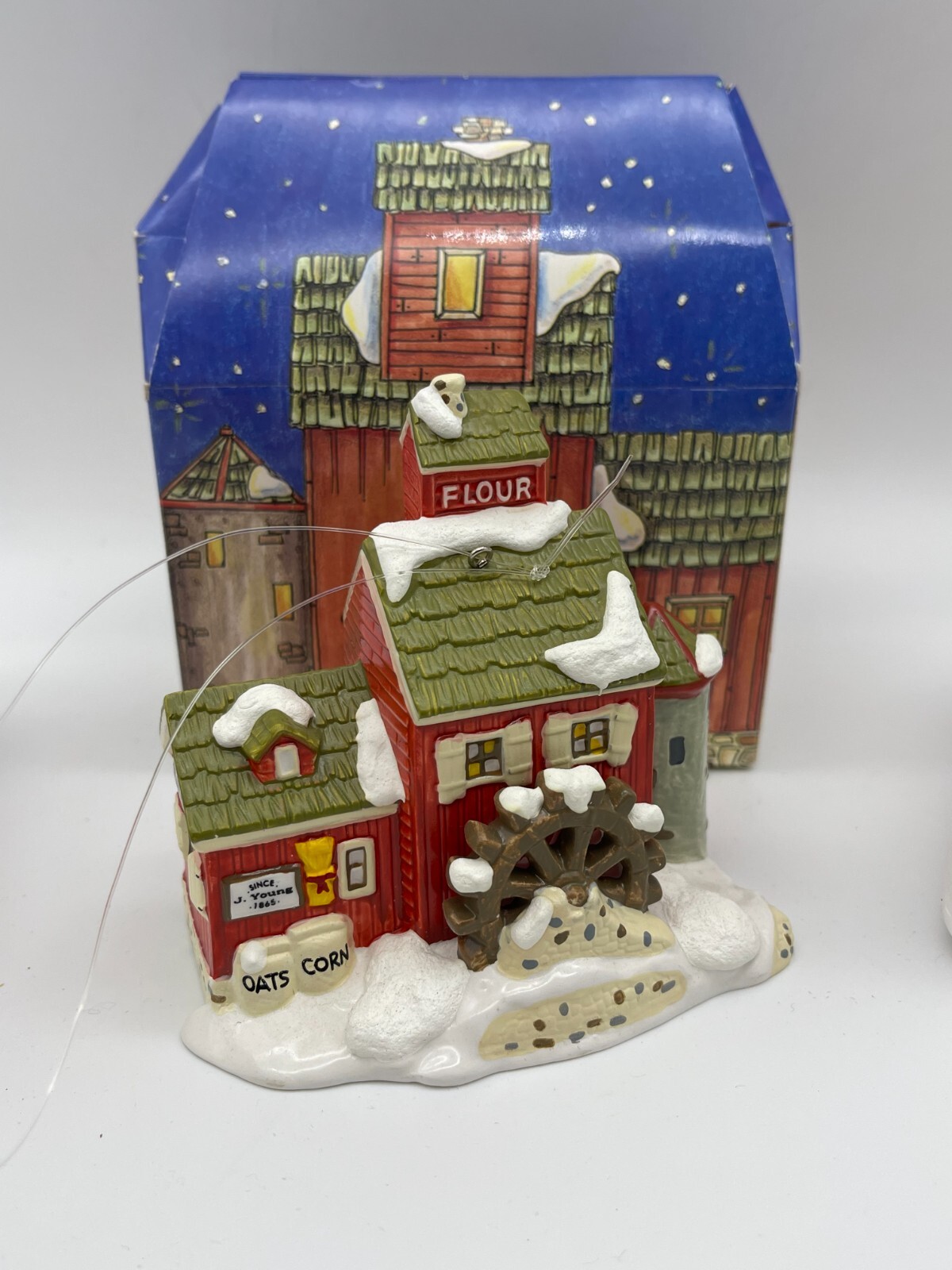 Dept 56 Classic Ornament Series Snow Village J. YOUNG’S GRANARY In Box 98632