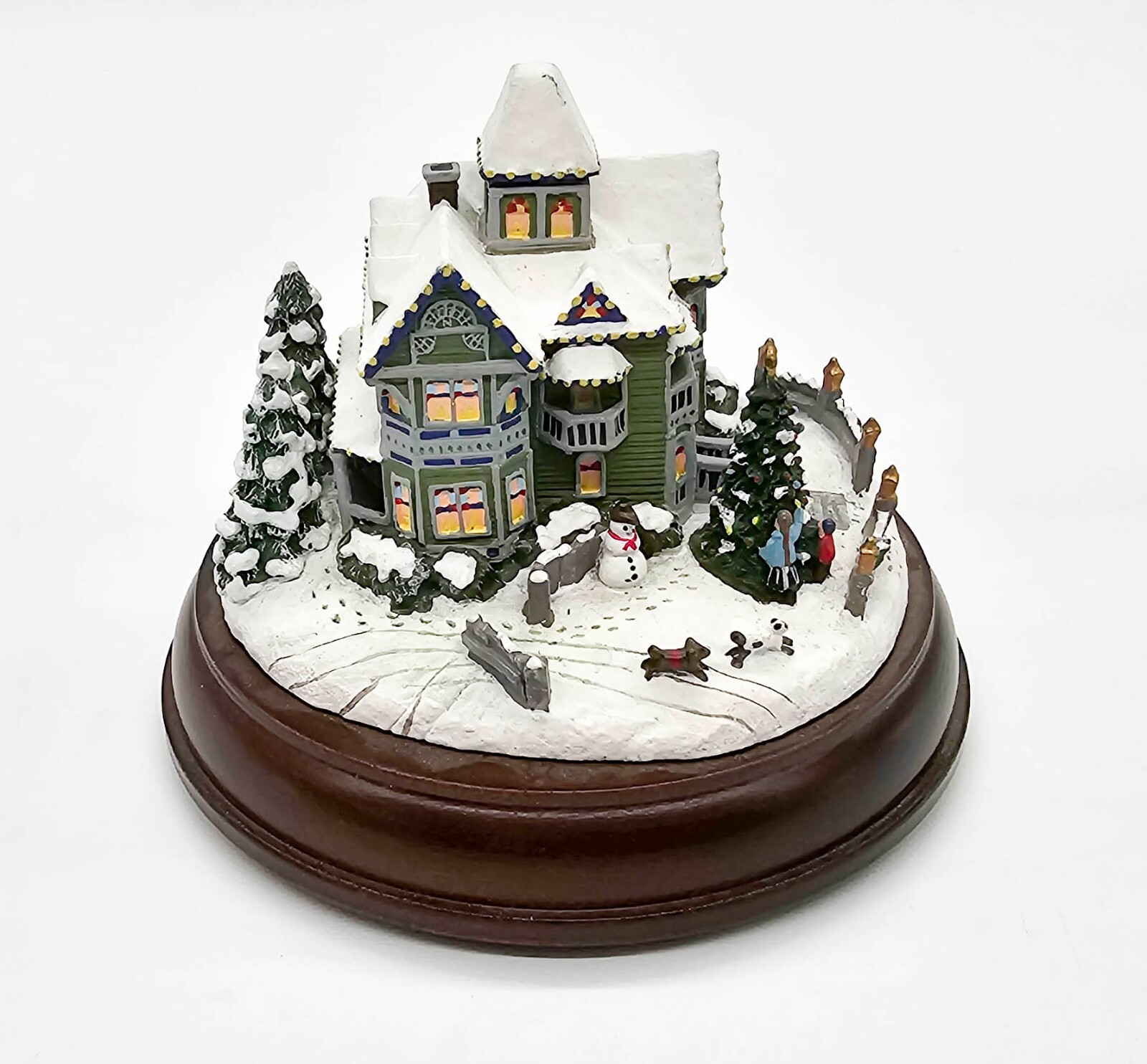 Hawthorne Village T Kinkade Victorian Lights Christmas Day ‘98 w BOX & BATTERIES