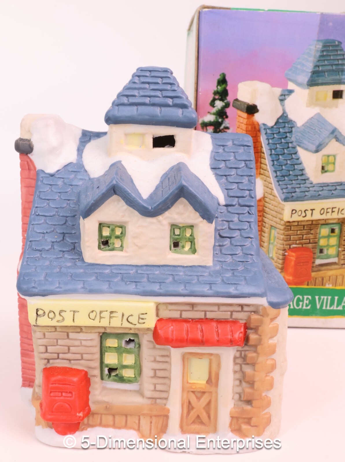 Vintage Village Christmas POST OFFICE Building – Boxed DEPT 18 Wal-Mart 054-11