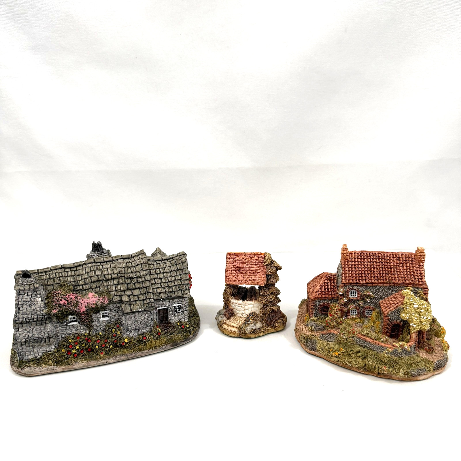 3 Lilliput Lane Tintagel Bay View Wishing Well All Signed David Tate MBE READ