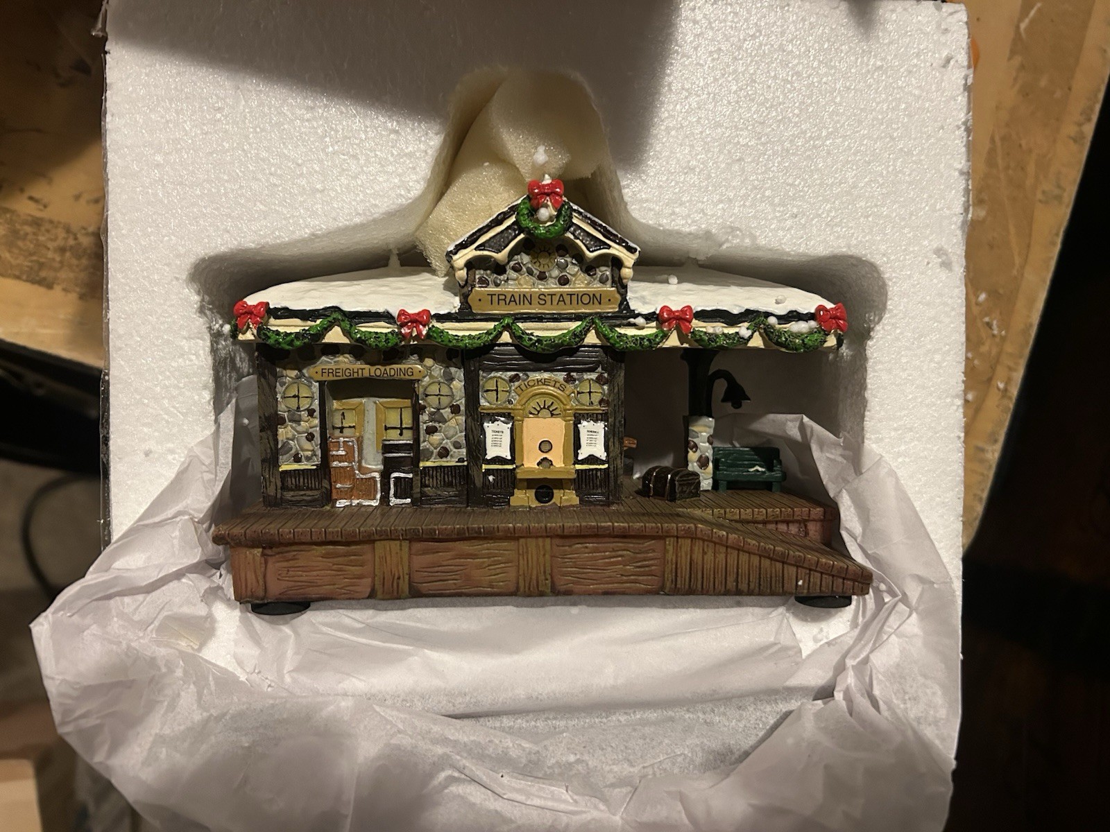 2006 Hawthorne Railroad Accessory VillageTrain Station Lights & Sounds Unused