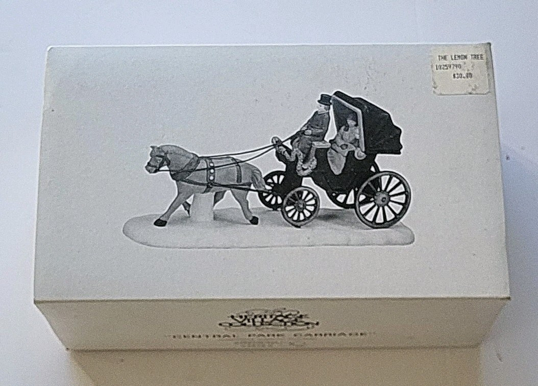 Dept 56 Central Park Carriage 1989 Heritage Village Collection 5979-0 W/ Box