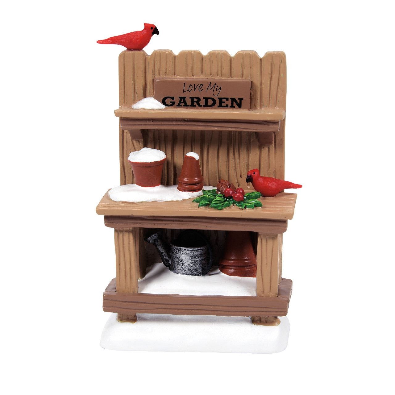 Department 56 Cross Product Village Accessory Potters Bench with Birdies 6013632