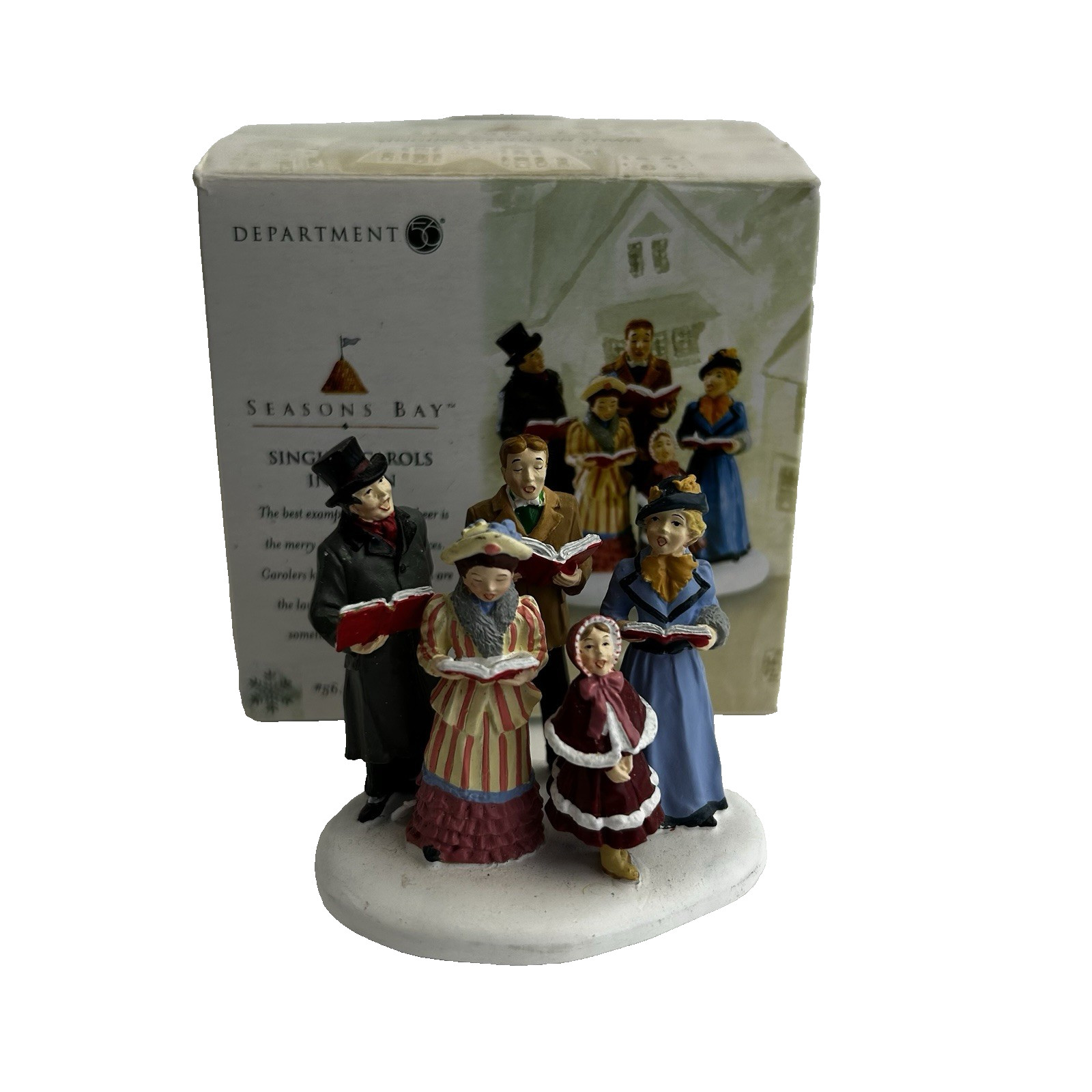 Dep. 56 Seasons Bay Series Singing Carols In Town Village Accessory People Box