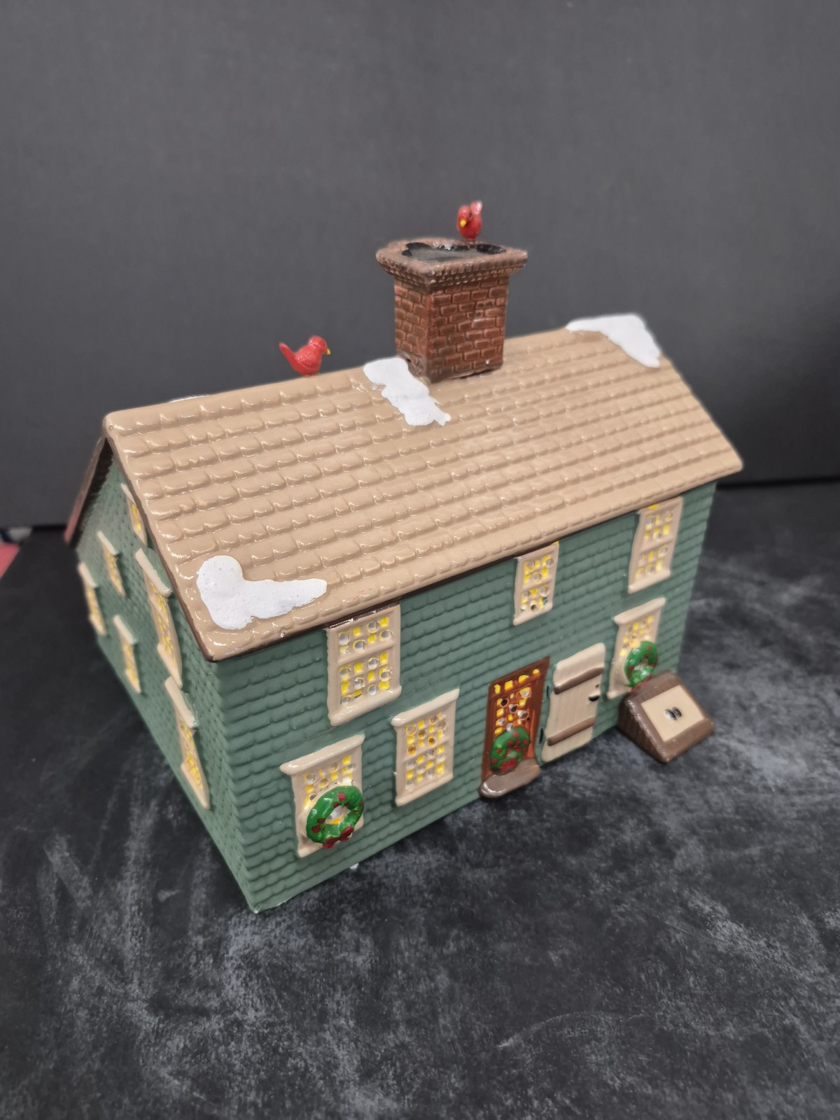Dept 56 Snow Village 1988 Home Sweet Home House & Windmill – Missing Blade