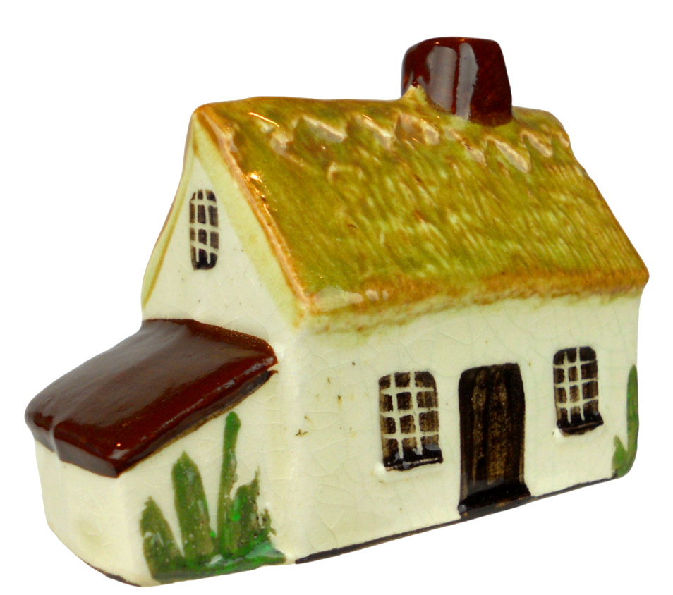 Vintage Suffolk Cottages 1977 Thatched Roof Cottage Figurine #18 Made In England