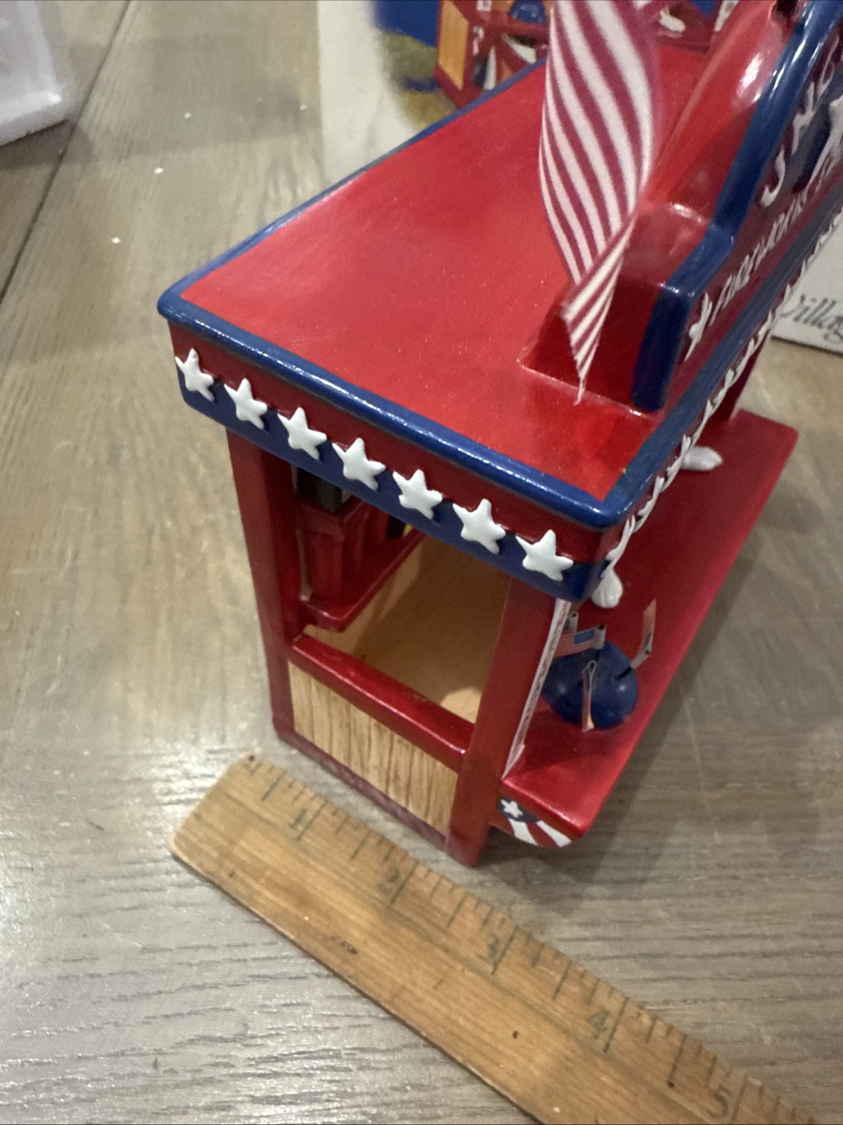 Department 56 Uncle Sam’s Firework Stand No Little Boy