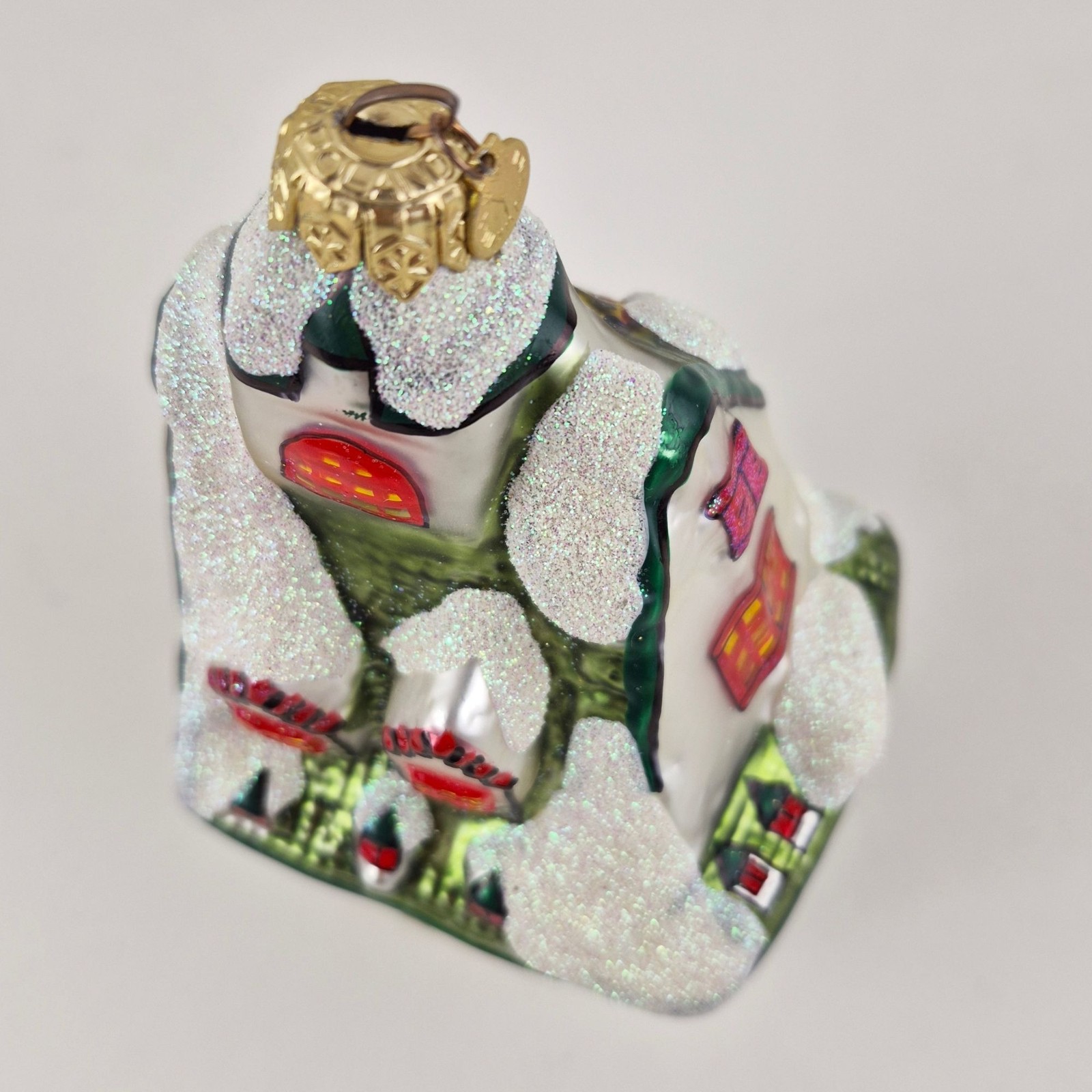 Dept 56 Reindeer Barn Glass Ornament Night Before Christmas North Pole Series