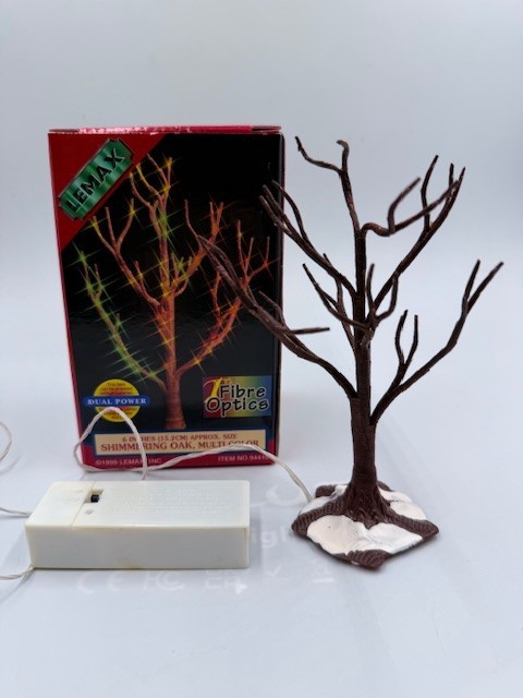 Lemax Village Collection Fiber Optic Shimmering Oak Tree 6″ 1999 Magnetic #2