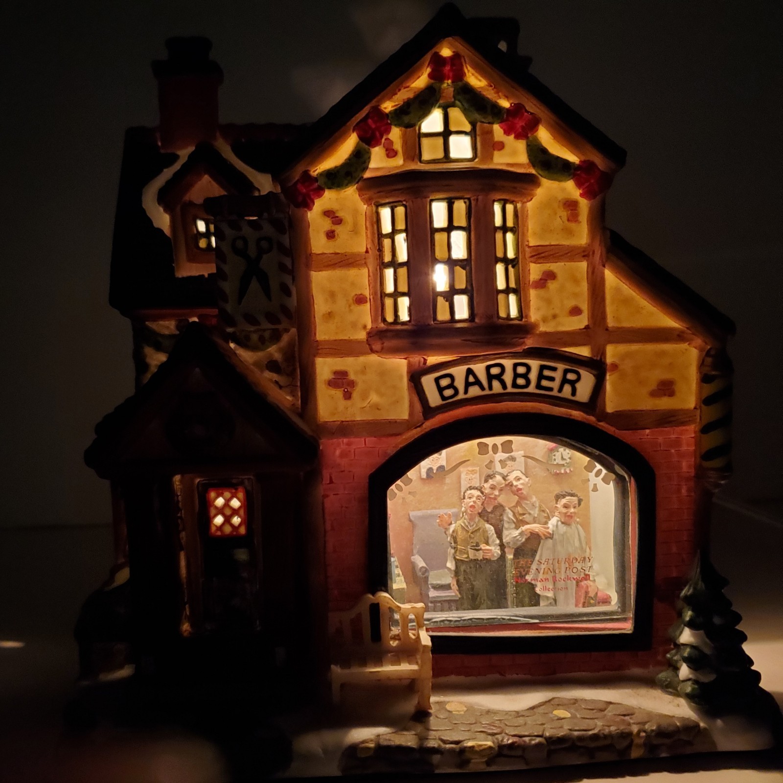 Vintage Christmas Barber Shop “Barber Shop Quartet” by Norman Rockwell