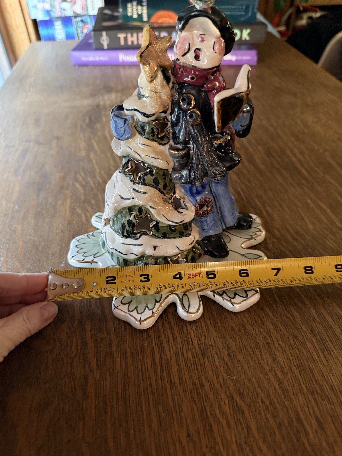 Blue Sky Clayworks Victorian Boy Caroler Tree Tealight Heather Goldminc